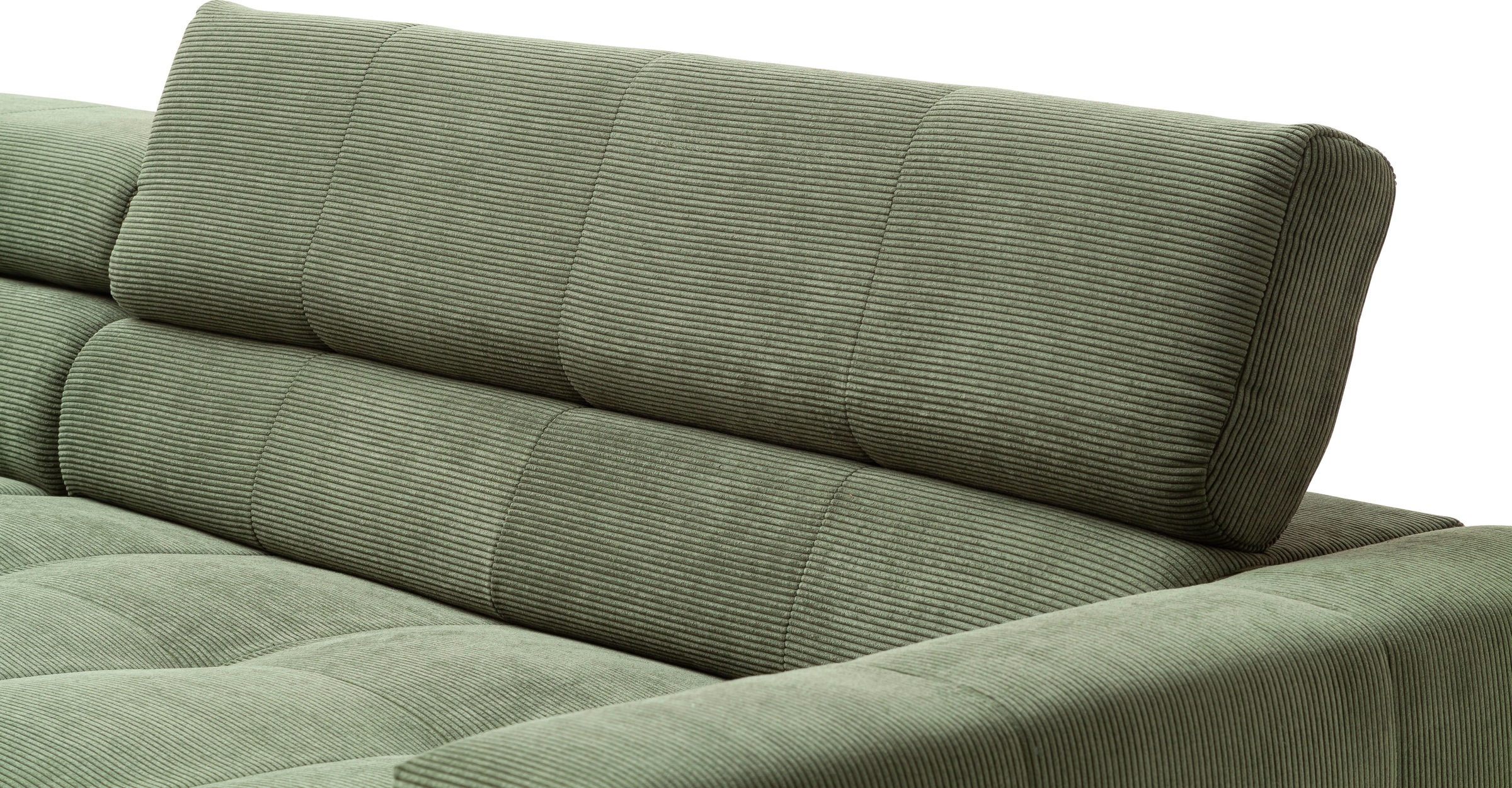 Places of Style Ecksofa »Cleveland, L-Form, incl. Kopfteilverstellung, Breite 276 cm«, wahlweise elektrischer Sitzvorzug