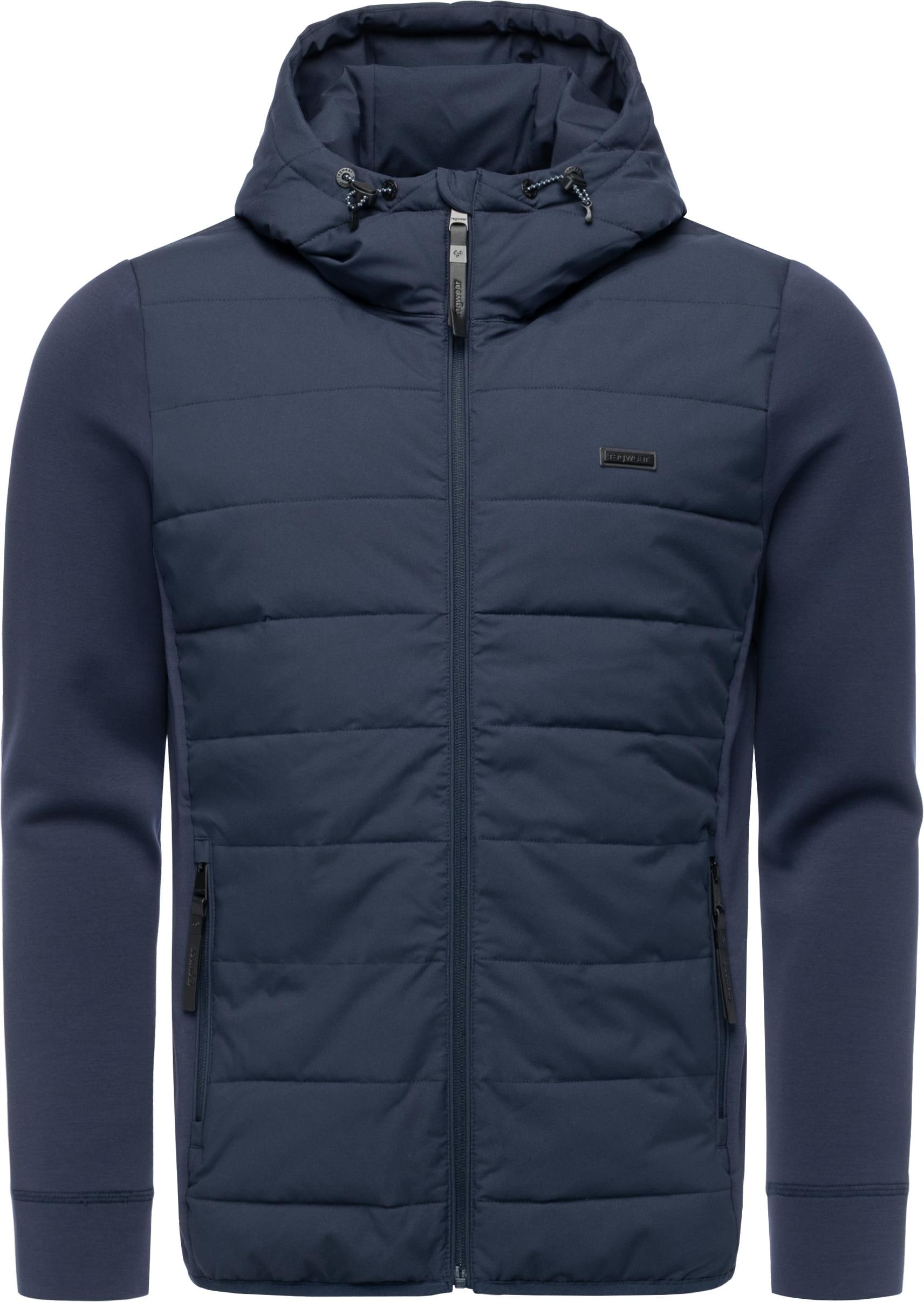 Steppjacke RAGWEAR "Rendy Tech YOUMODO", Herren, Gr. XL (54), navy, Obermaterial 1: 100% Polyester; Obermaterial 2: 47% Polyester, 47% Modal, 6% Elasthan; Innenfutter: 100% Polyester; Wattierung: 100% Polyester, gerade hüftbedeckend, hoch geschlossener Au