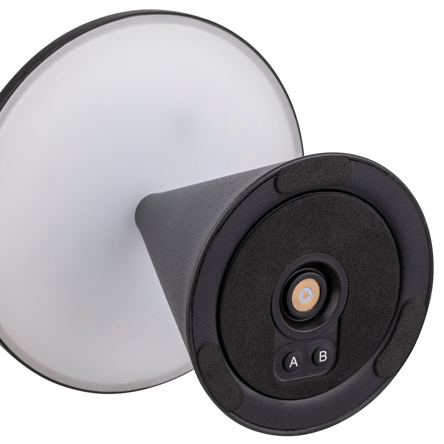 APS LED Tischleuchte »Akku-Tischleuchte "CONE MINI", Höhe 11,5 cm«, 1 flammig, Leuchtmittel LED-Modul | LED fest integriert, inkl. Ladestation, USB-Ladekabel und Fernbedienung