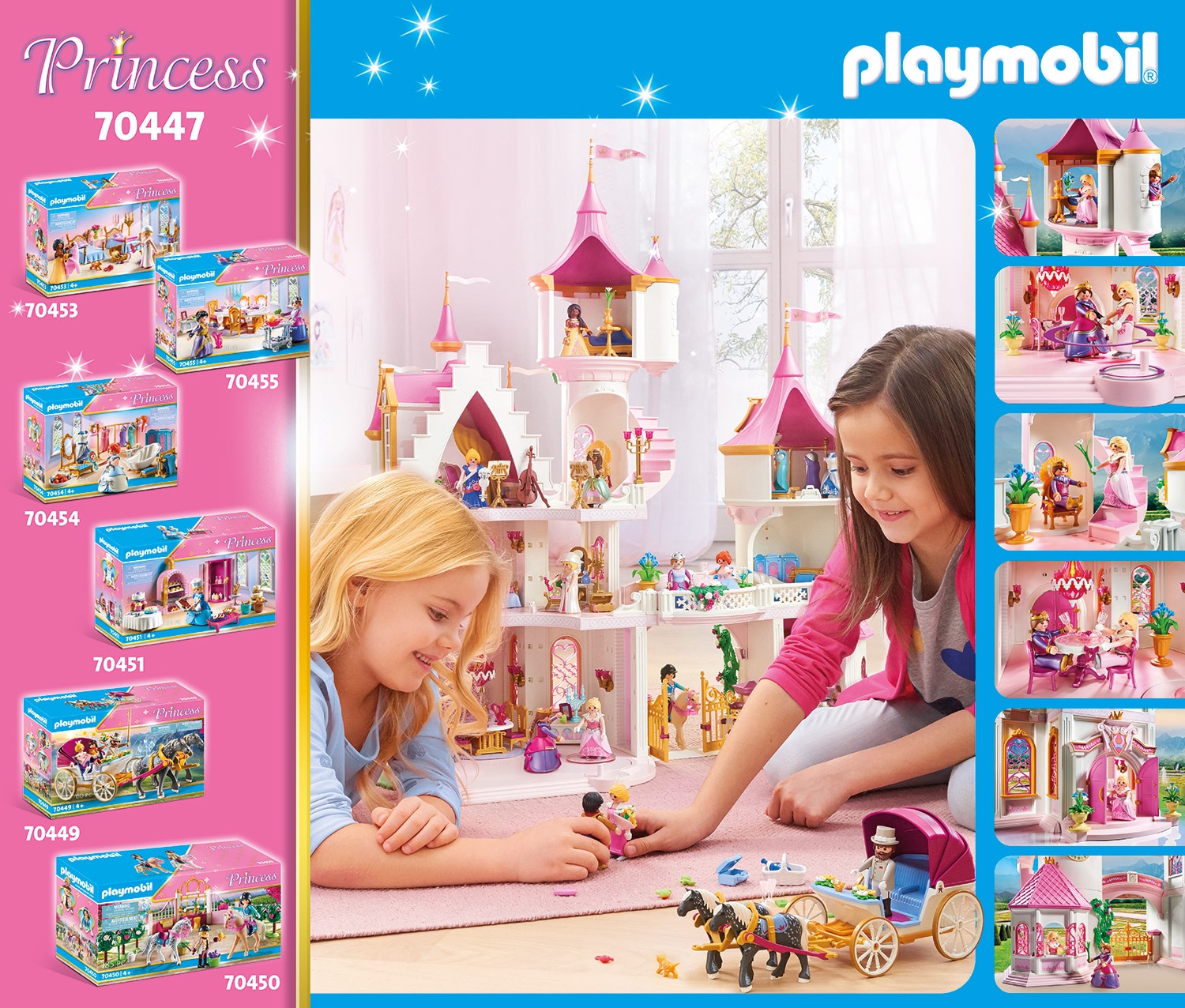 Playmobil® Konstruktions-Spielset »Großes Prinzessinnenschloss (70447), Princess«, (644 St.), Made in Germany