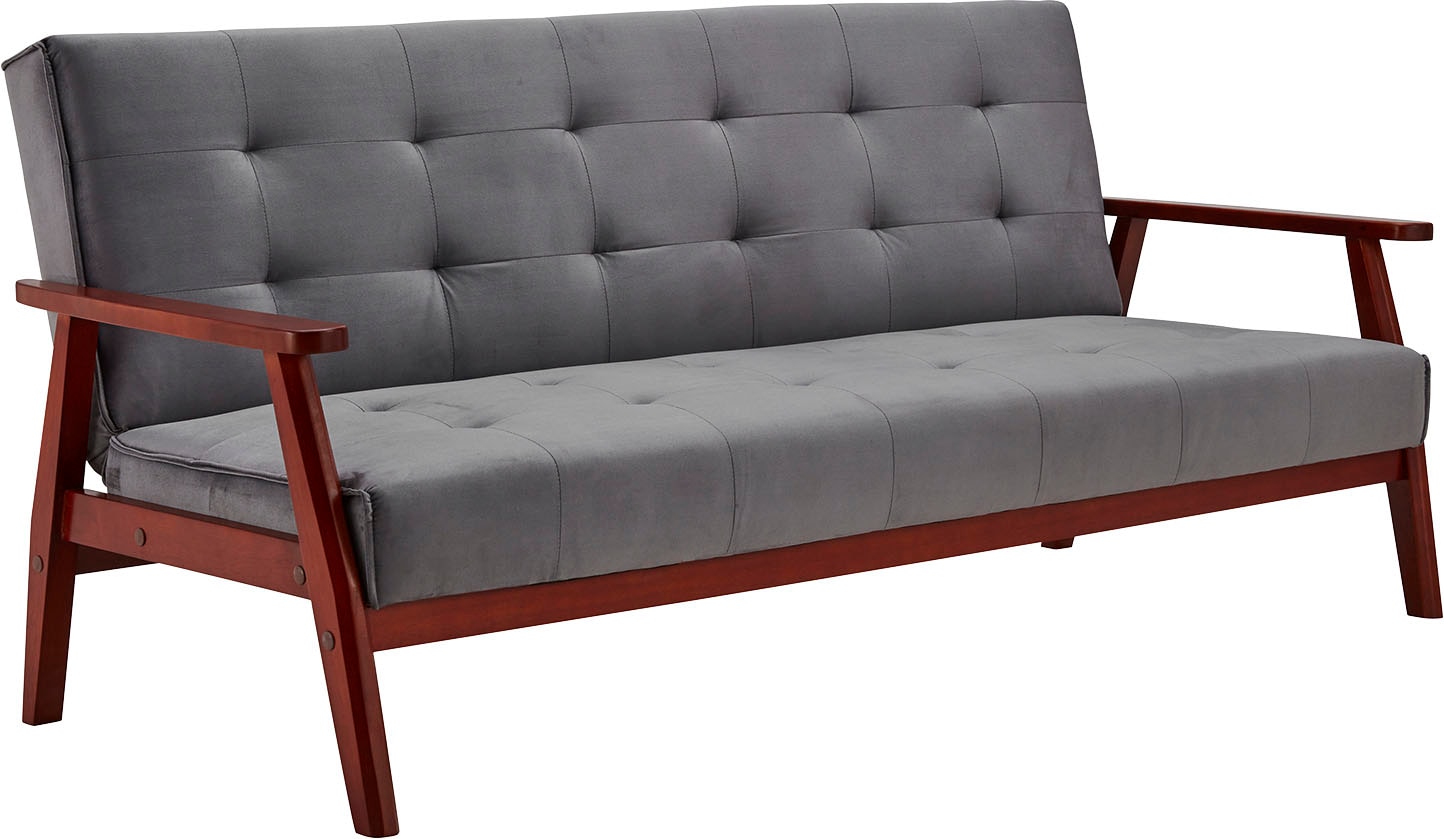 SalesFever Schlafsofa "Skagen 3-Sitzer Schlafsofa", Holzgestell Sofa: Entsp günstig online kaufen