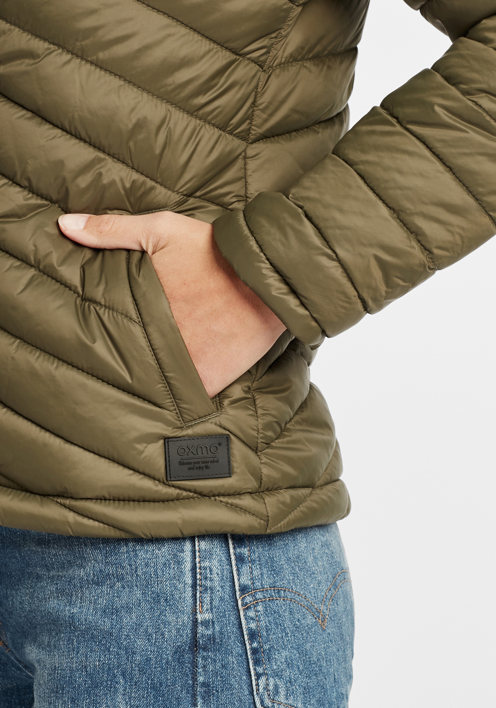OXMO Steppjacke »Steppjacke OXQuella«, mit Kapuze