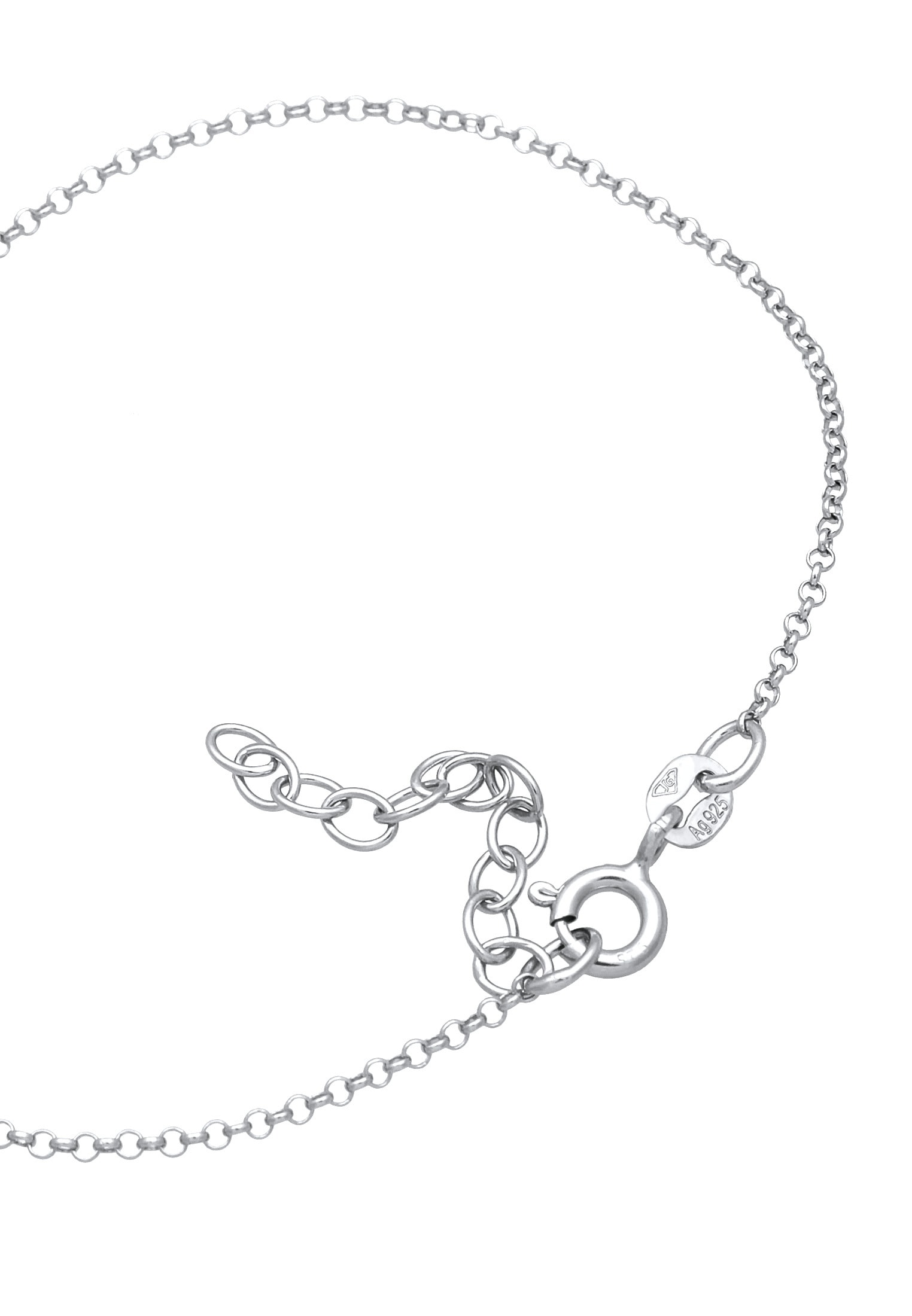 Elli Armkette »Armband Handchain mit Glas Kristalle Weiß 925 Sterling Silber«