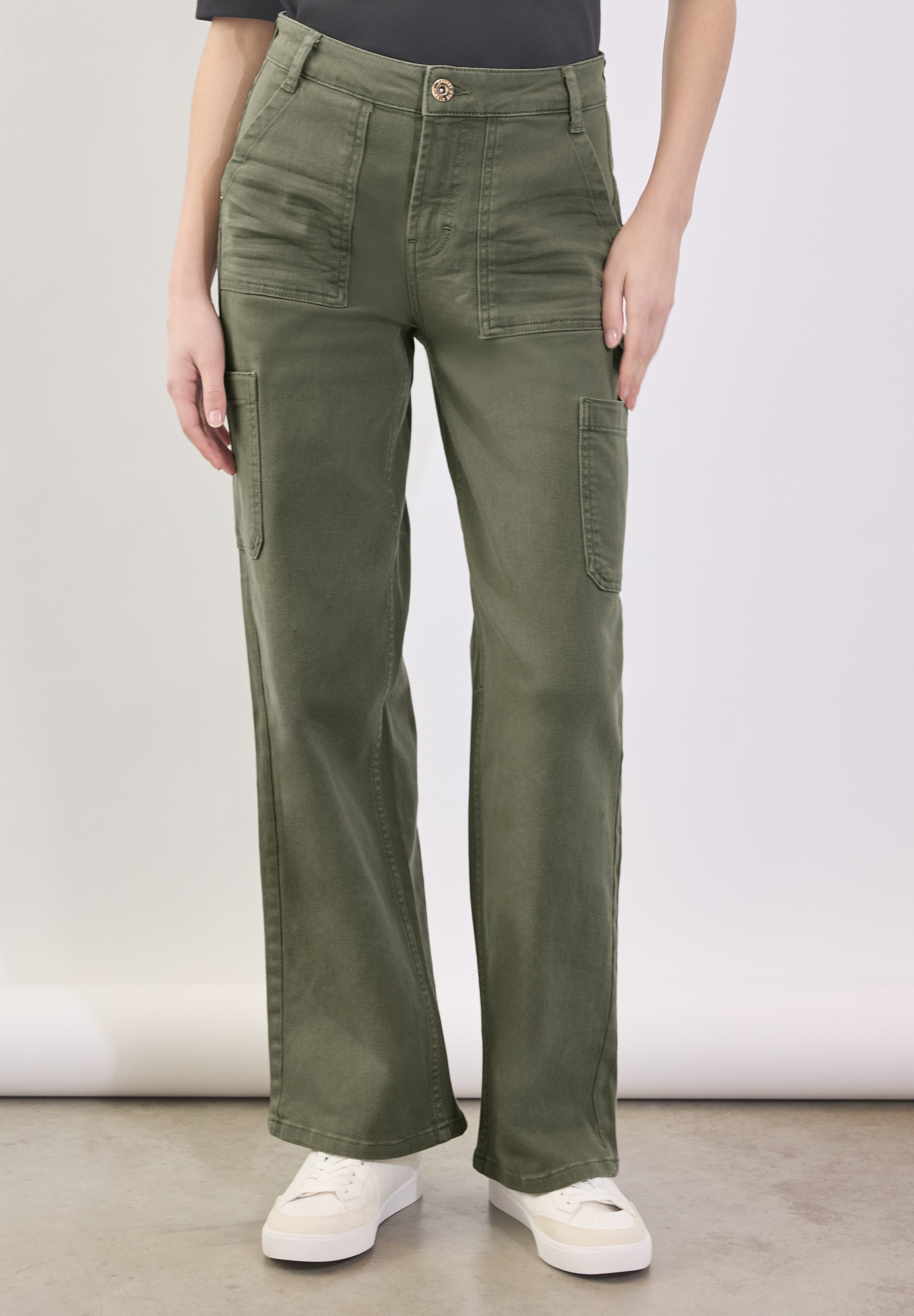 STREET ONE STUDIO Gerade Jeans, High Waist günstig online kaufen