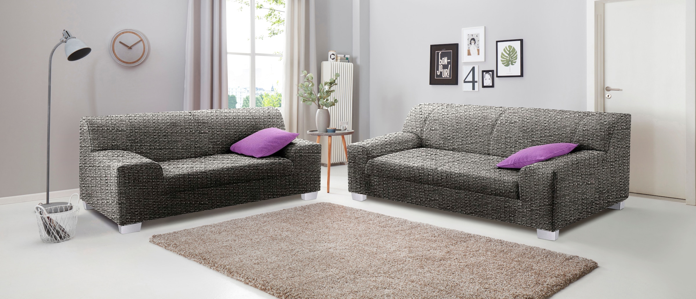 DOMO collection Polstergarnitur "Amando zeitlos und modern, komfortabel" Sp günstig online kaufen