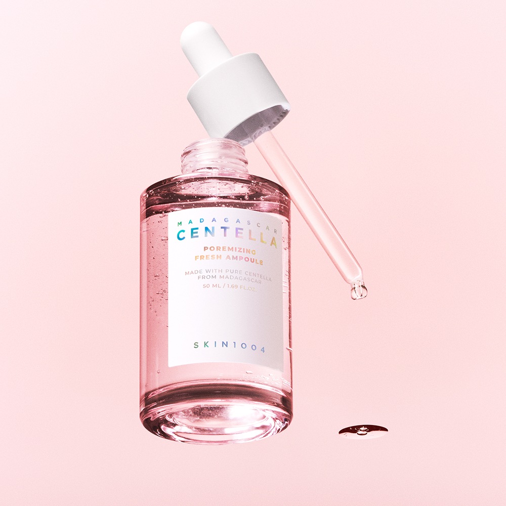 SKIN1004 Gesichtsserum »MADAGASCAR CENTELLA POREMIZING FRESH AMPOULE« für großporige, empfindliche Haut, verfeinert Poren und beruhigt