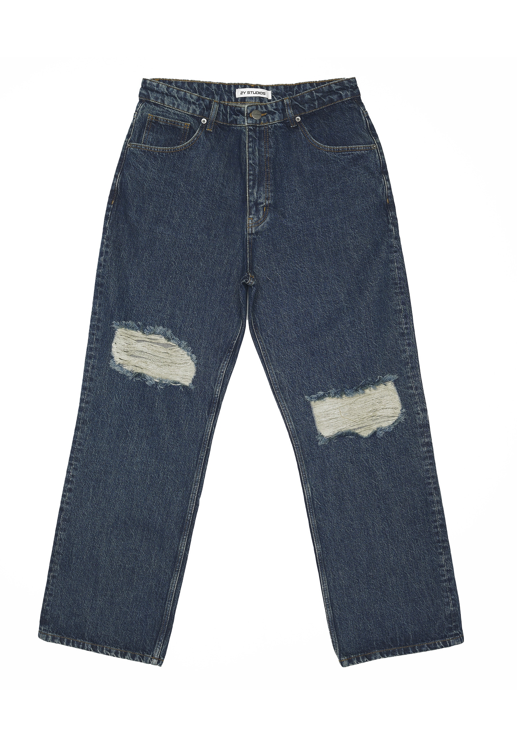 2Y Studios "2Y Studios 2Y Anduin Ripped Baggy Jeans"