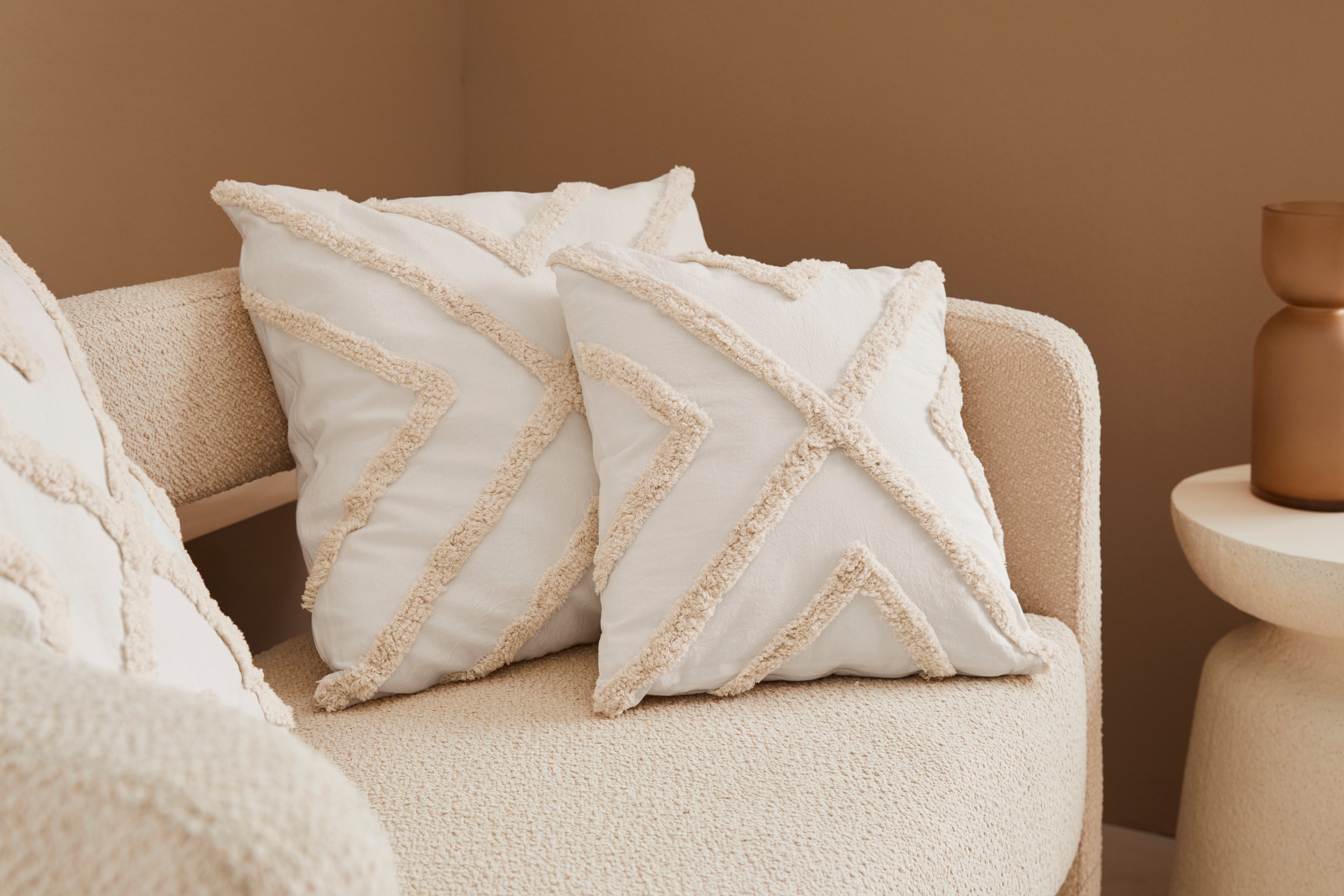 LeGer Home by Lena Gercke Dekokissen "Sidonie" 2-er Set, Hoch-Tief Design, günstig online kaufen