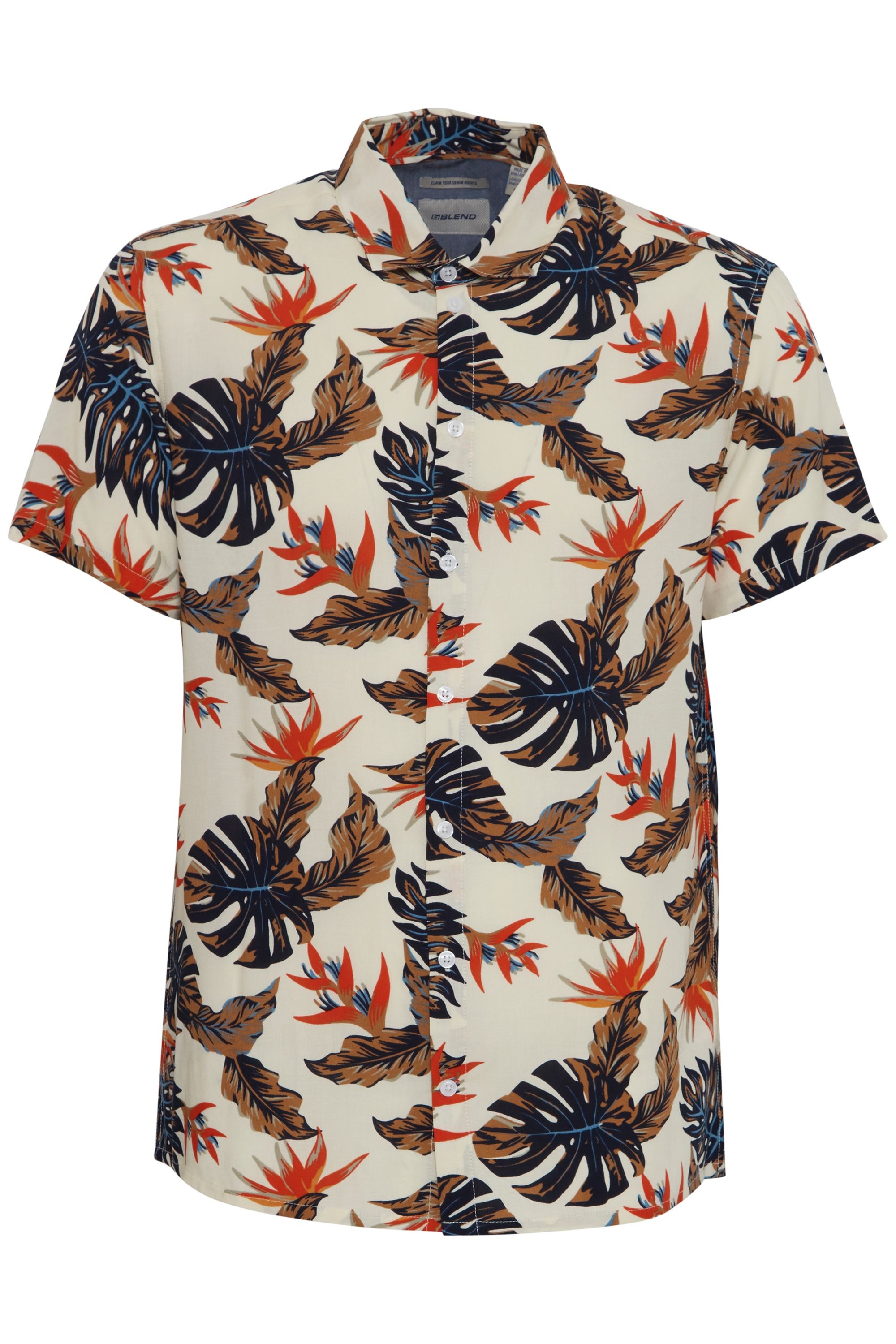 Blend Hawaiihemd "BHGawai", Stilvolles Hemd mit kurzen Ärmeln günstig online kaufen