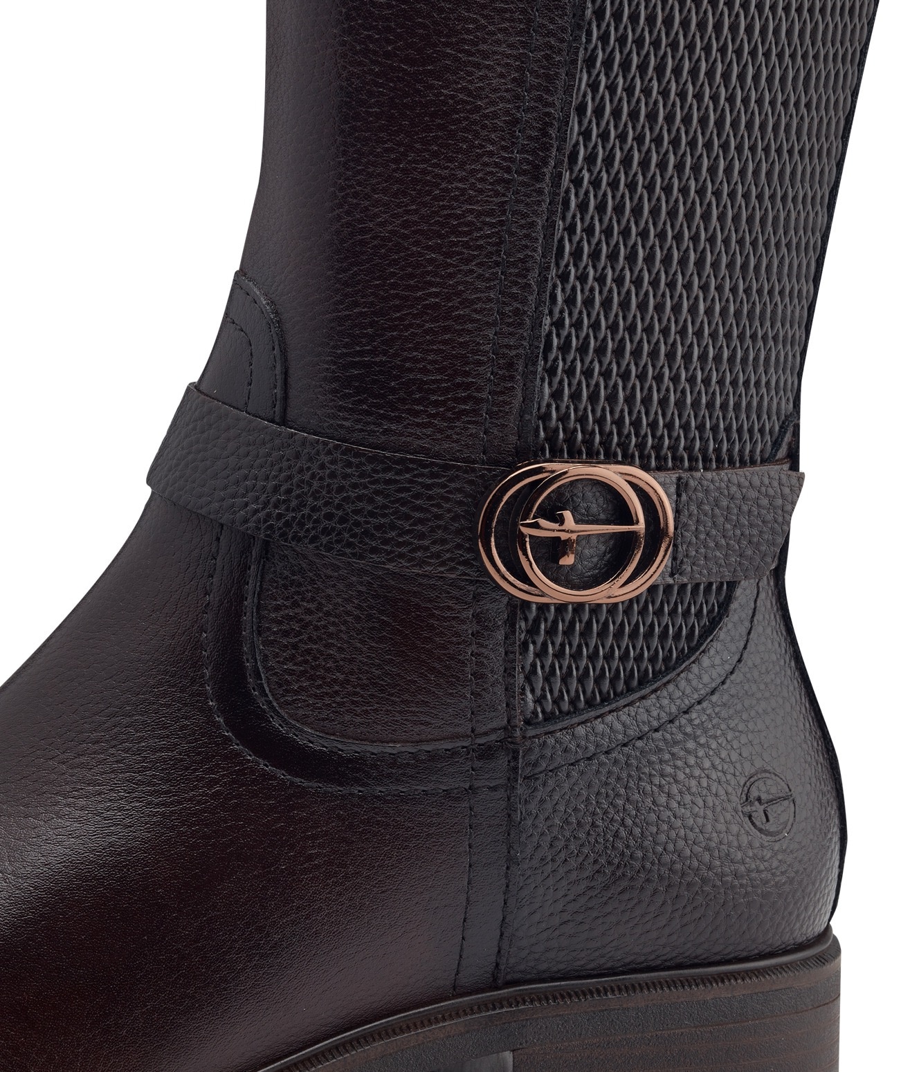 Tamaris Stiefel, Blockabsatz, Langschaftstiefel mit XS-Schaft und Stretchfunktion