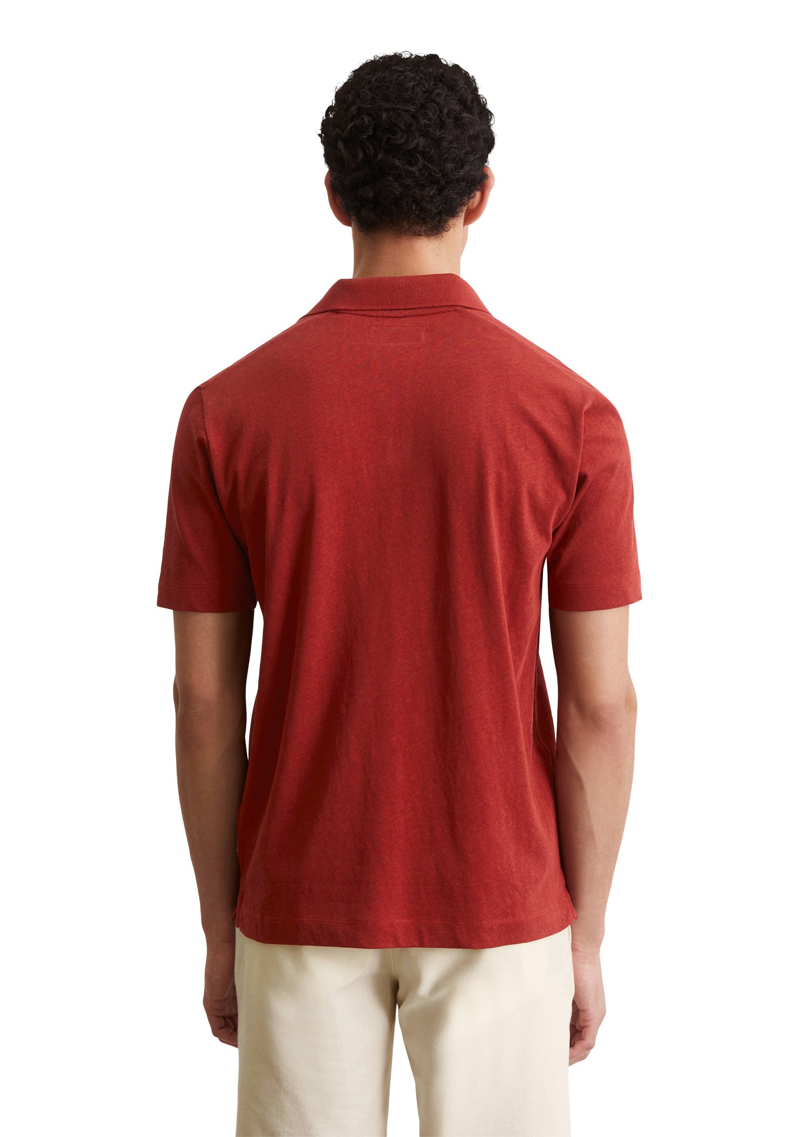 Marc O'Polo Poloshirt »aus Bio-Baumwolle und Leinen«