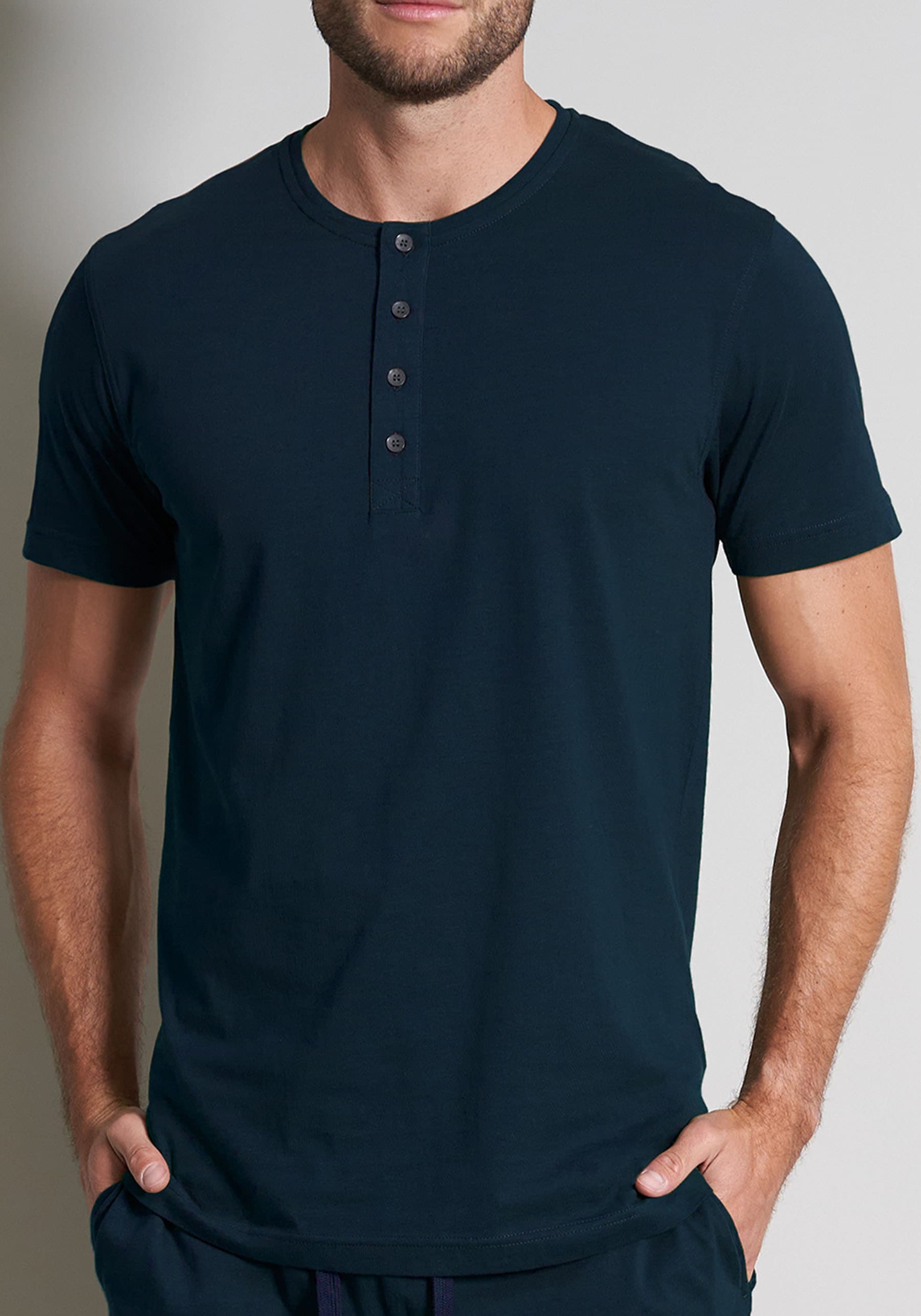 TOM TAILOR T-Shirt »Cansas«, mit Knopfleiste vorn