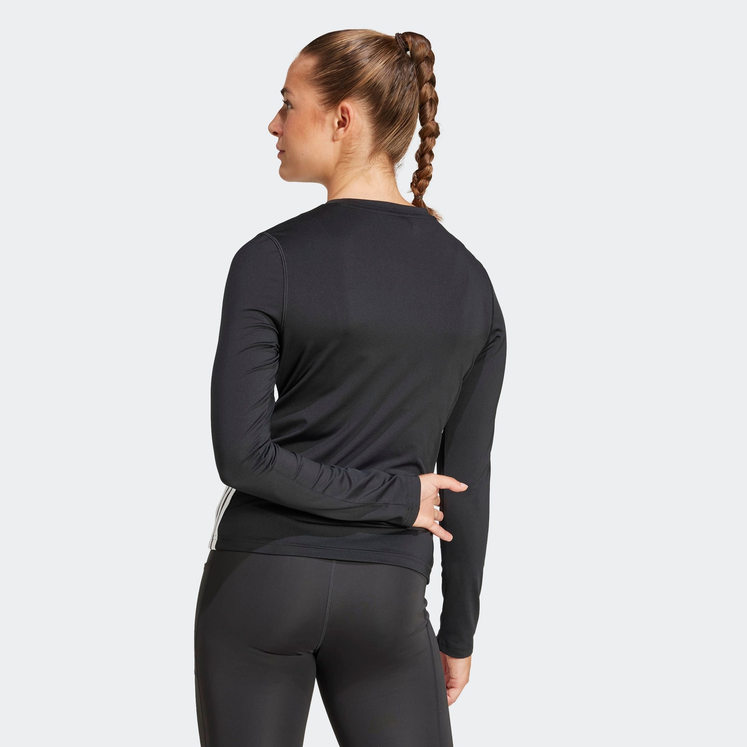 adidas Performance Funktionsshirt "ESSENTIALS 3-STREIFEN WORKOUT LONGSLEEVE günstig online kaufen