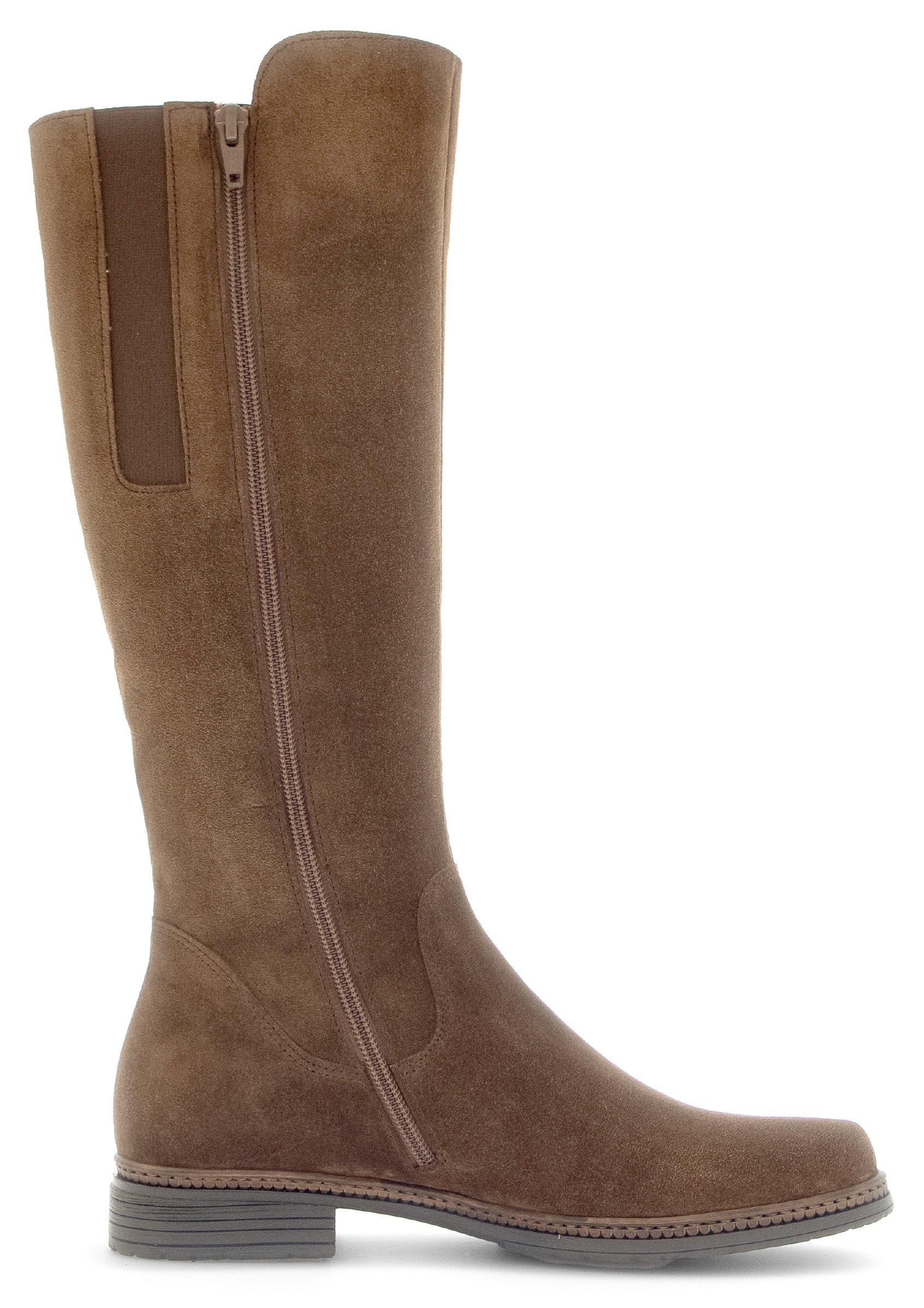 Gabor Stiefel, Blockabsatz, Langschaftstiefel, Businessstiefel mit Reißverschluss