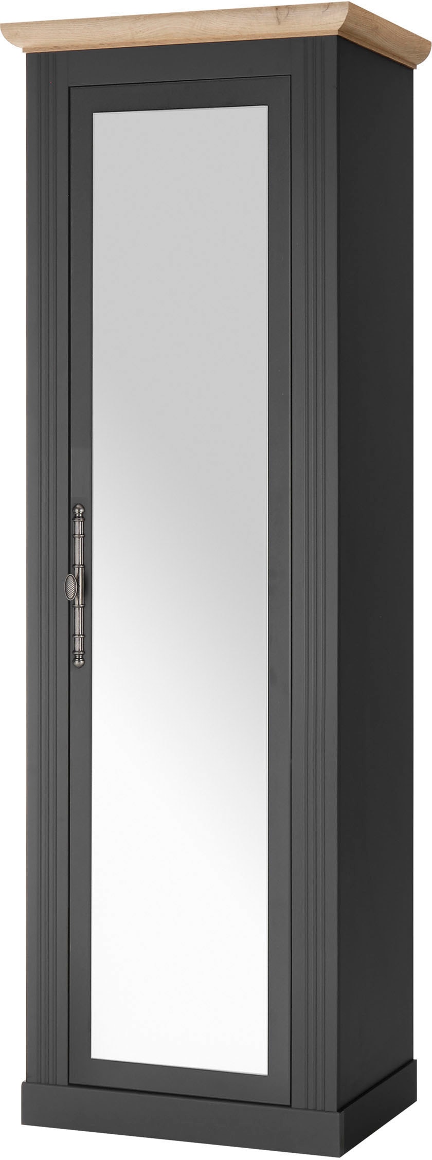 OTTO home Schuhschrank "Westminster, Schrank im Landhausstil, Hochschrank, Garderobenschrank" Metallgriffe, mit Spiegeltür, viel Stauraum, in 2 Farben erhältlich
