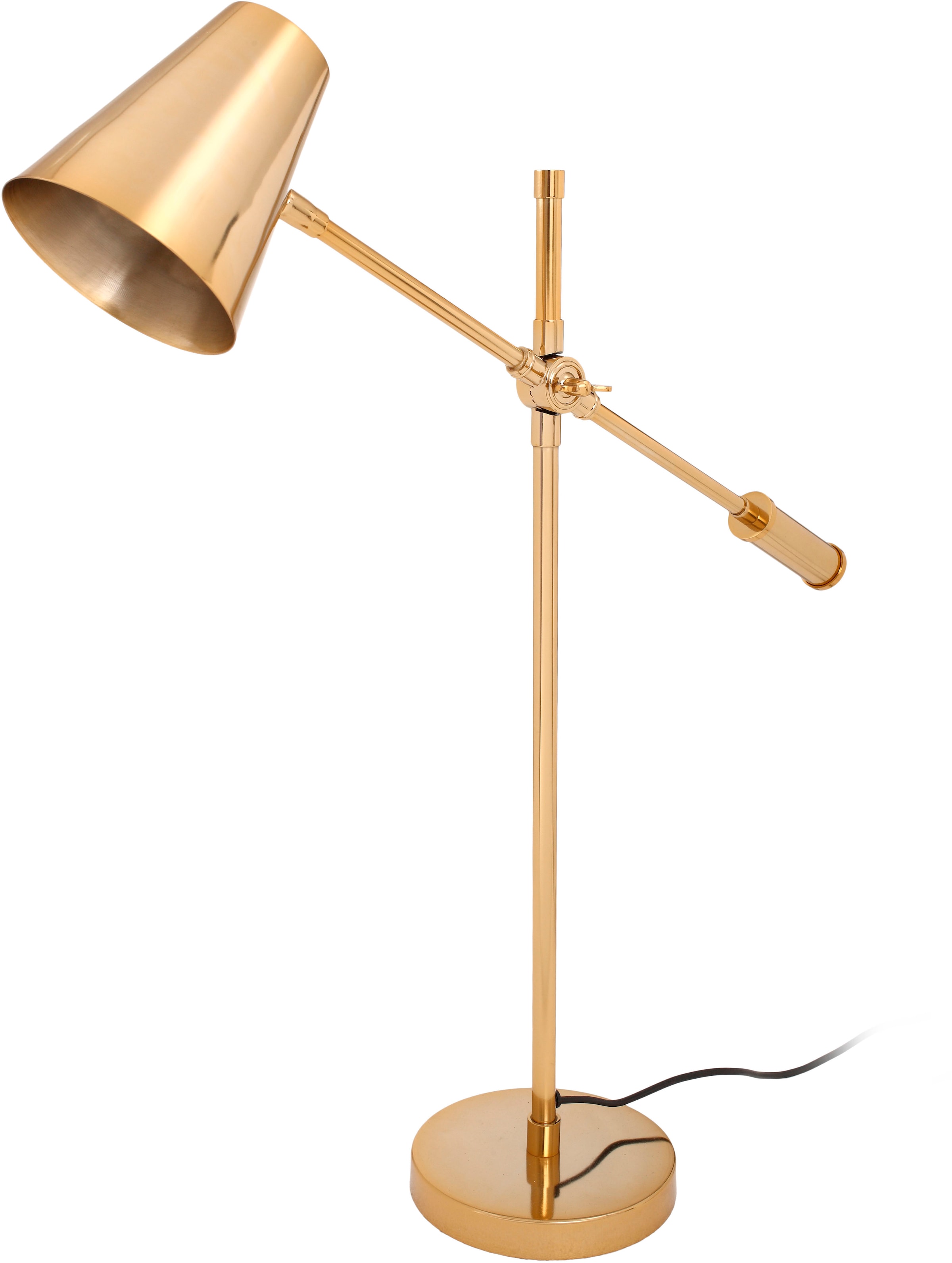 "KAYOOM Tischleuchte ""Tischlampe Celeste 525"", gold, 1, H: 74cm, 1 Stk., Leuchten, modern, hochwertig, justierbar, Tischleuchte"