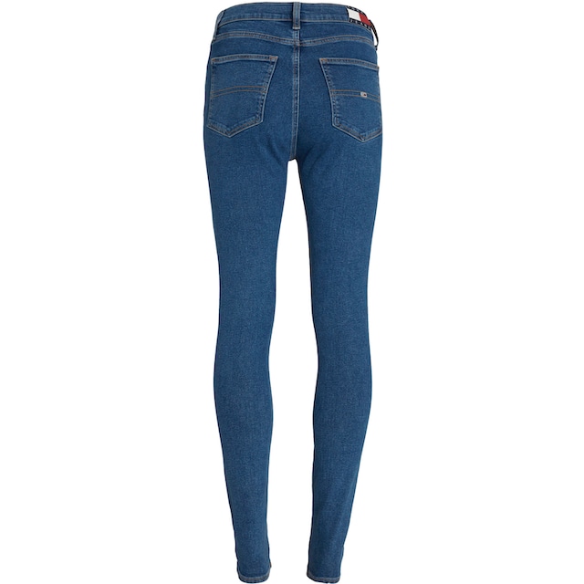 Black Friday Tommy Jeans Bequeme Jeans »Sylvia«, mit Ledermarkenlabel | BAUR