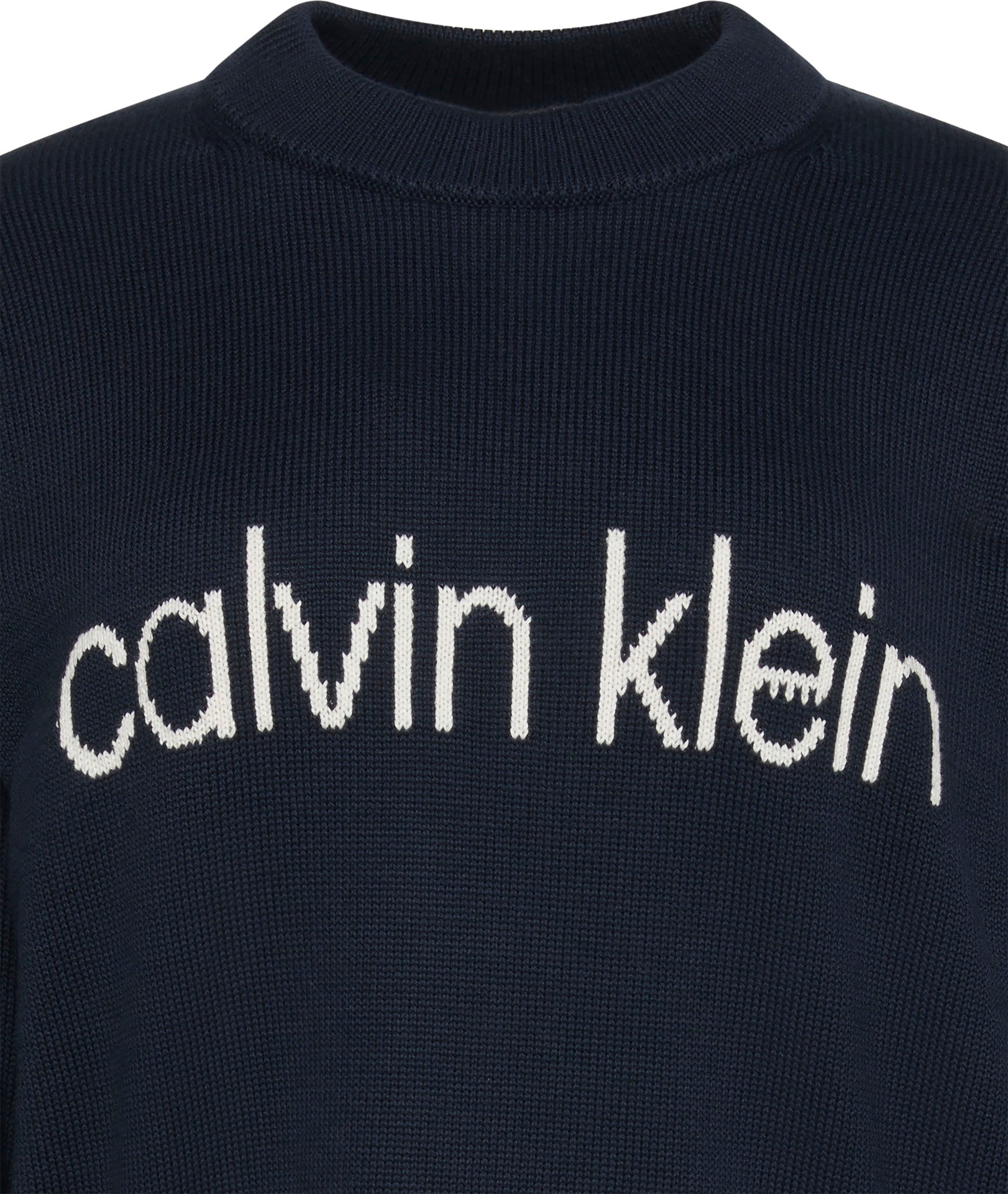 Calvin Klein Jeans Strickpullover »Cotton Graphic Pullover«, Mit Rundhalsausschnitt