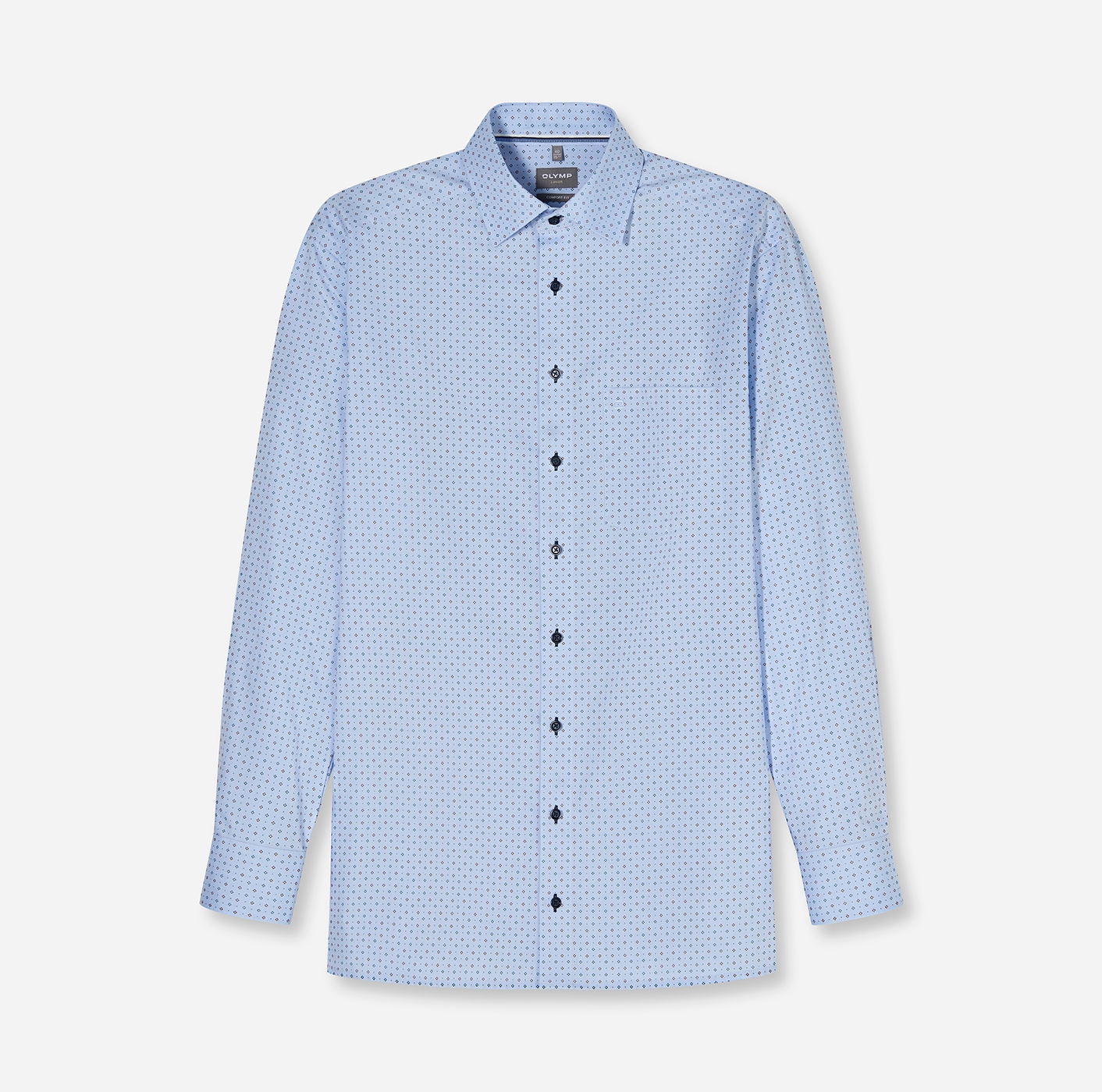 OLYMP Langarmhemd »Luxor« Businesshemd, comfort fit, Under-Button-down-Kragen
