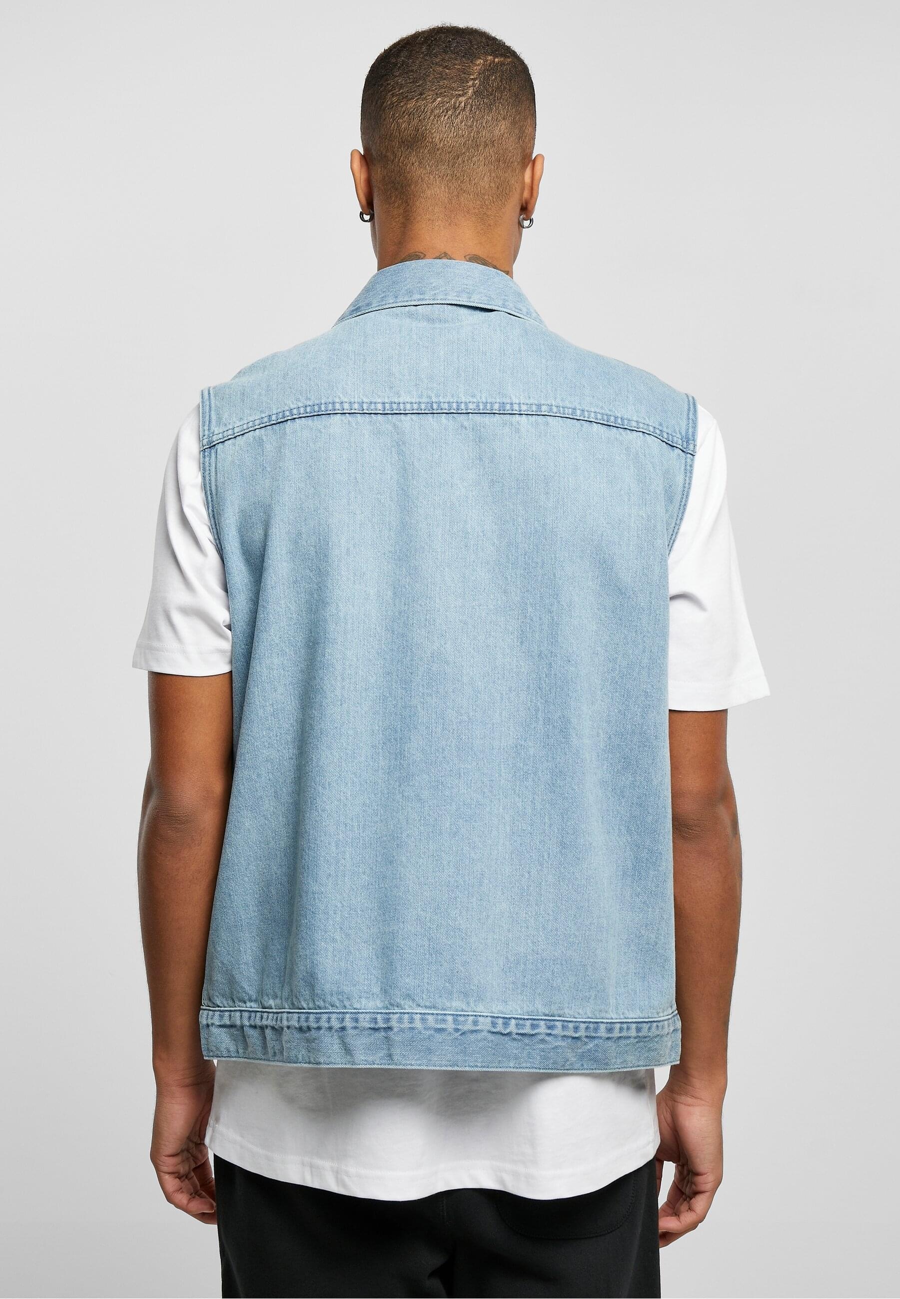 URBAN CLASSICS Jerseyweste »Urban Classics Herren Denim Vest«, (1 tlg.)