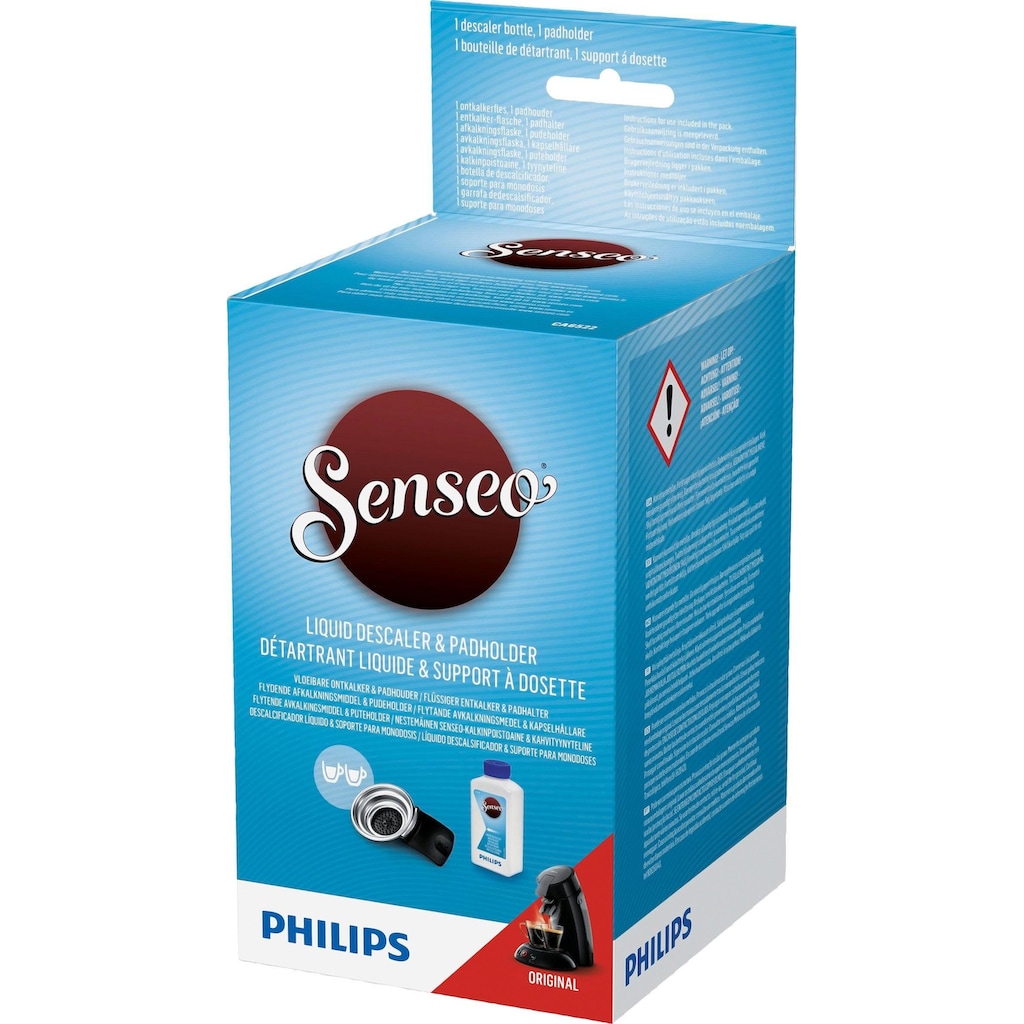 Philips Senseo Pflegeset »CA6522/02«, (Set), für Senseo® Original, Flüssigentkalker und Padhalter für 2 Tassen