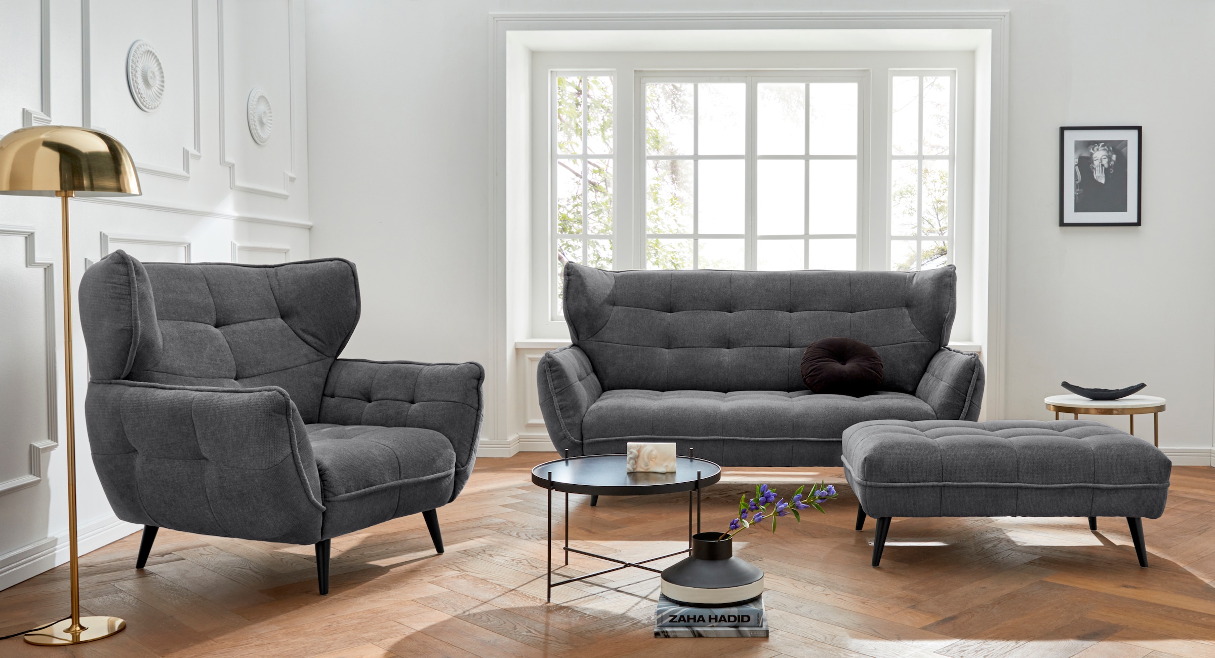 Leonique Sessel »Ariana«, Stylischer Hochlehner bzw. Ohrensessel