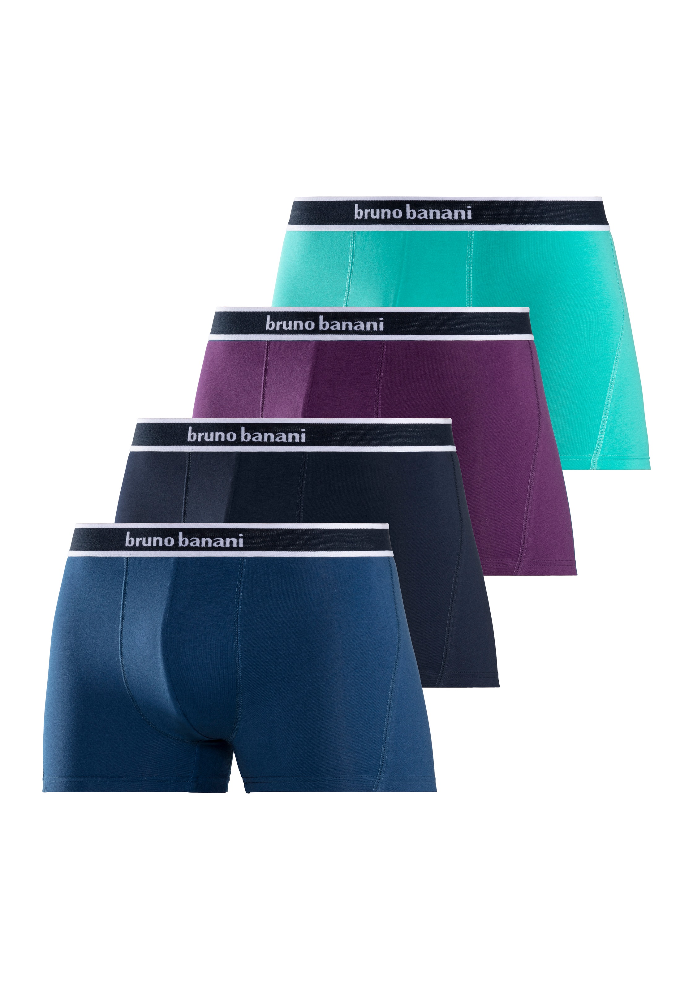 Bruno Banani Boxer "Boxershorts für Herren", (4er Pack), mit Steifen und Lo günstig online kaufen