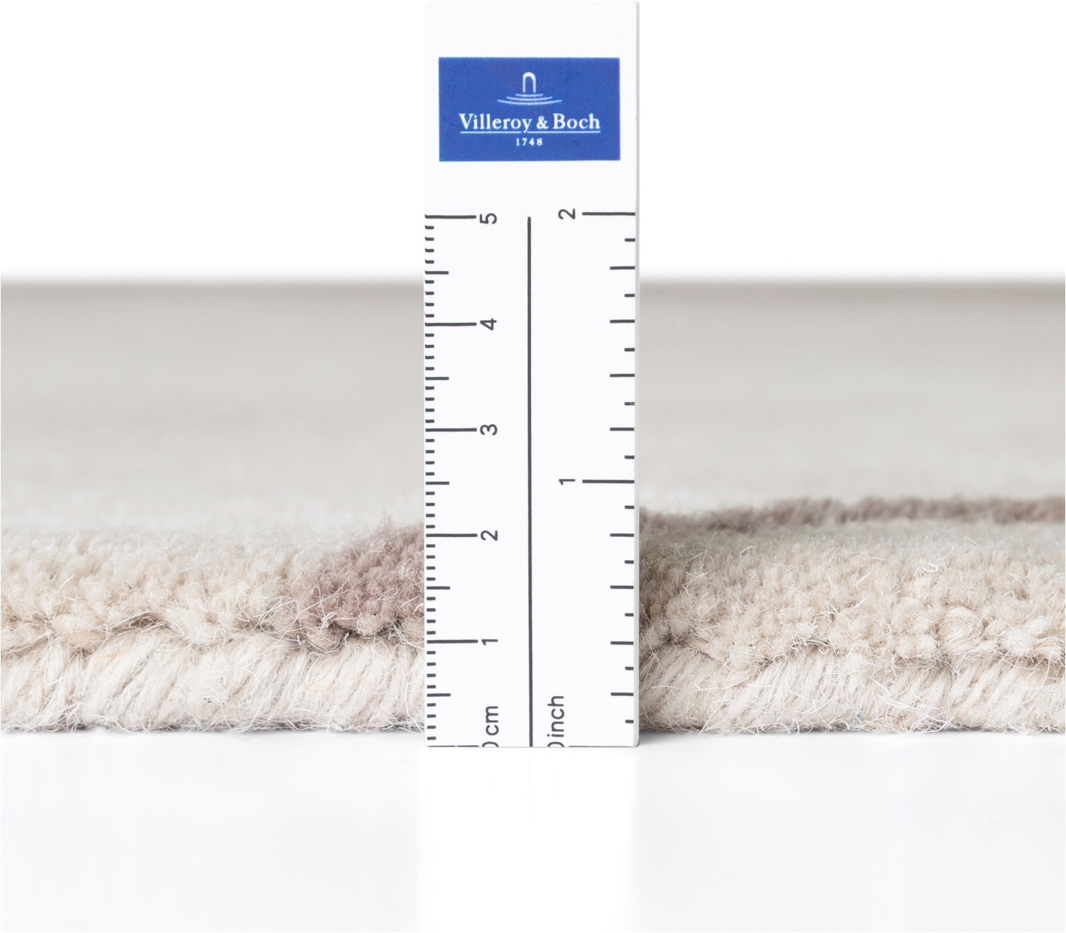 Villeroy & Boch Wollteppich »Virelle« rechteckig 17 mm Höhe Wolle, Natur,Handgemacht, Abstrakt, Kurzflor, Wohnzimmer, Schlafzimmer