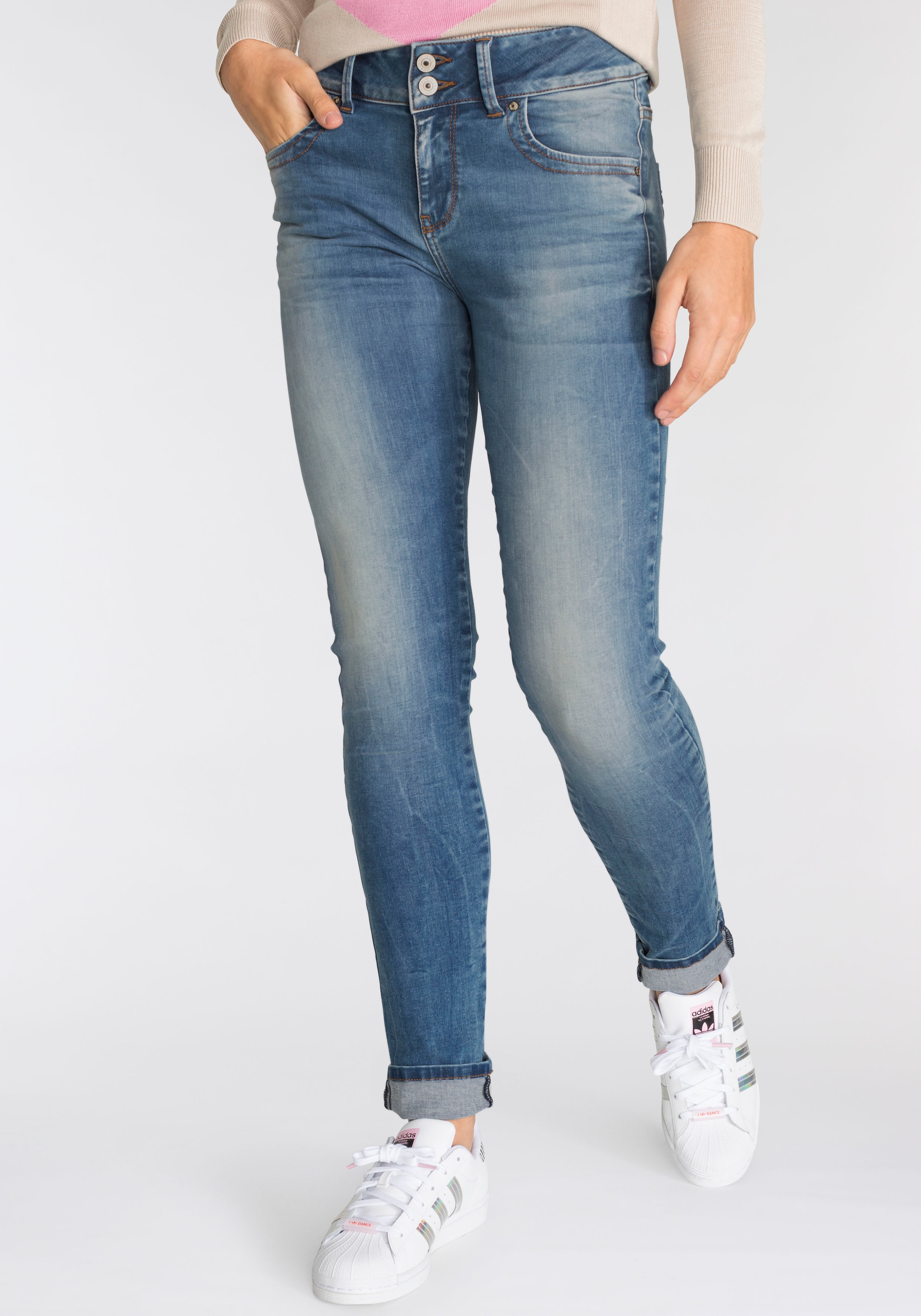 Slim-fit-Jeans »MOLLY HIGH SMU«, mit sehr schmalem Bein und hoher Leibhöhe