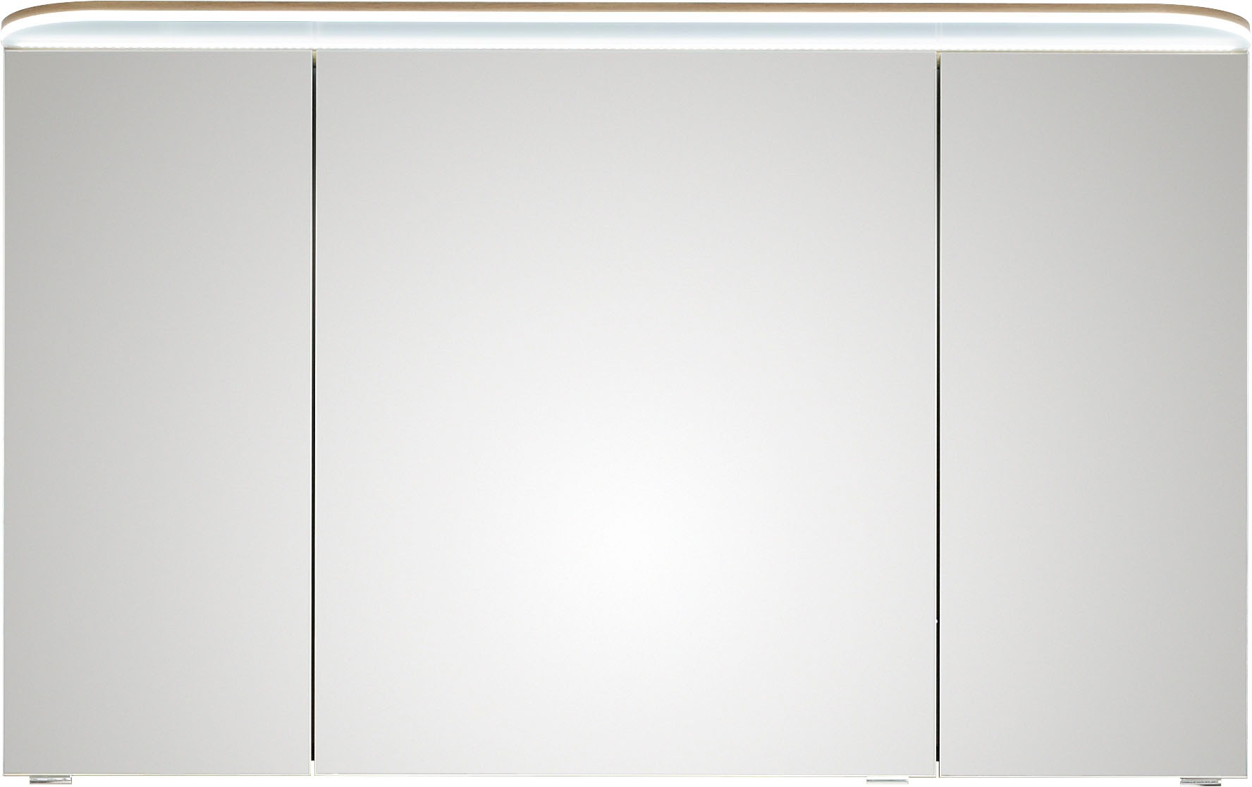 Saphir Badmöbel-Set »Balto Sprint 2-teilig, Mineralmarmor-Waschtisch mit LED-Spiegelschrank«, (2 St.), Badezimmer Set inkl. Türdämpfer, 3 Türen, 2 Schubladen