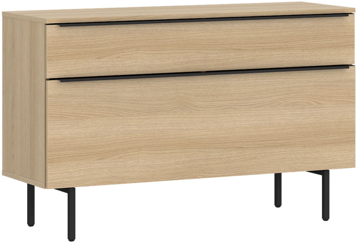 TOM TAILOR HOME Lowboard "COLOR PUZZLE 3 – 1 Klappe 1 Schublade mit farbigem Griff und Füßen" Kommode, Breite 110 cm,mit Klappe und Schublade, viel Stauraum