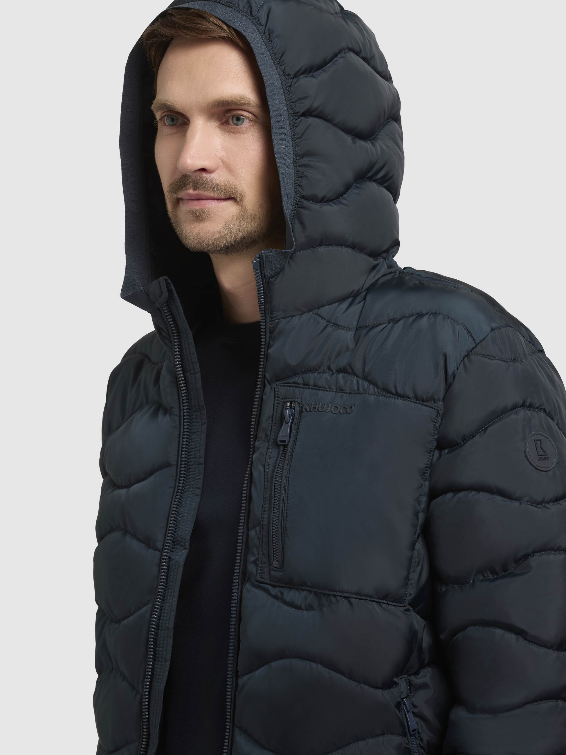 khujo Steppjacke »OMER«, mit Kapuze