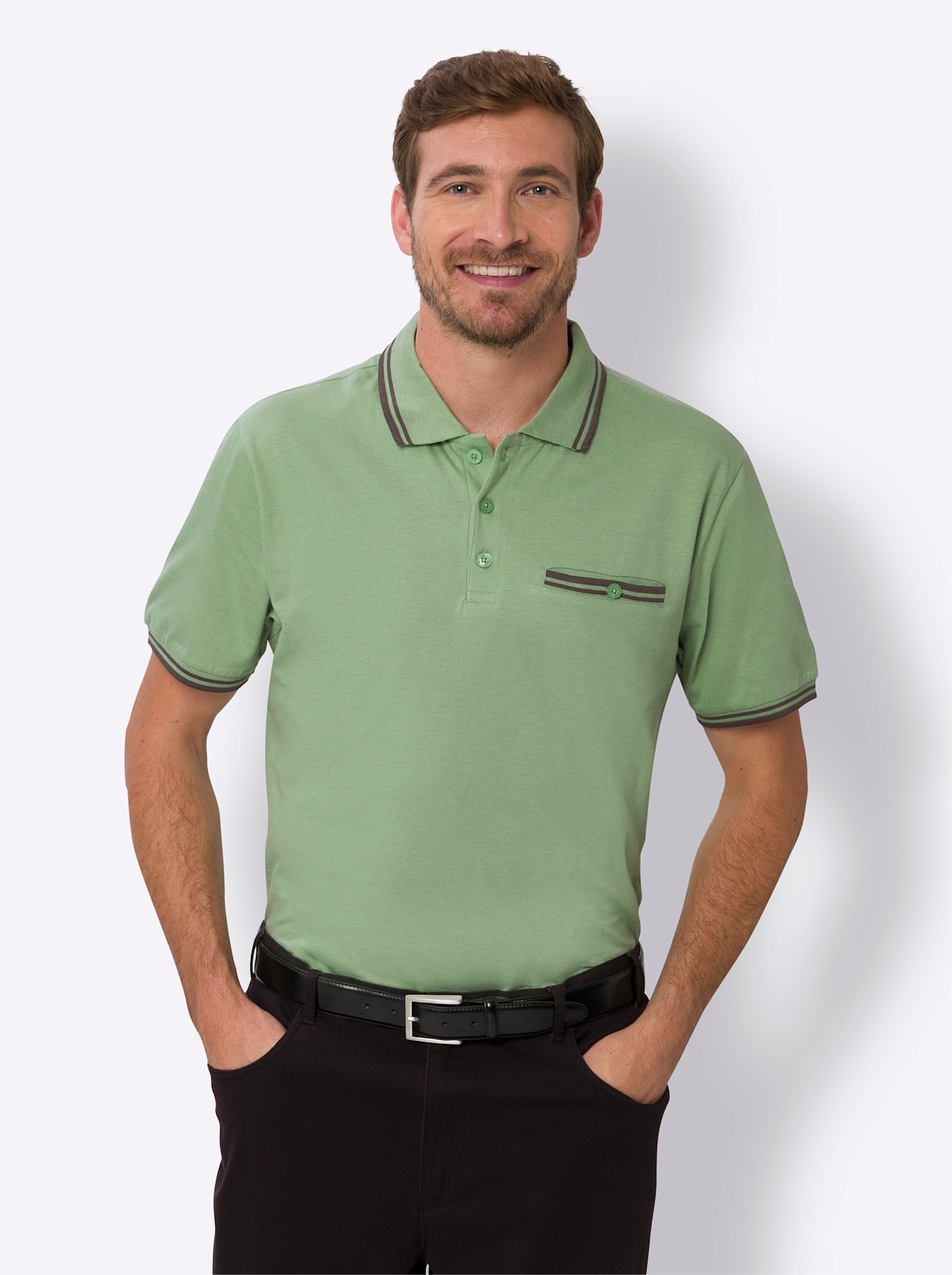 Classic Poloshirt »Kurzarm-Poloshirt«, (1 tlg.)