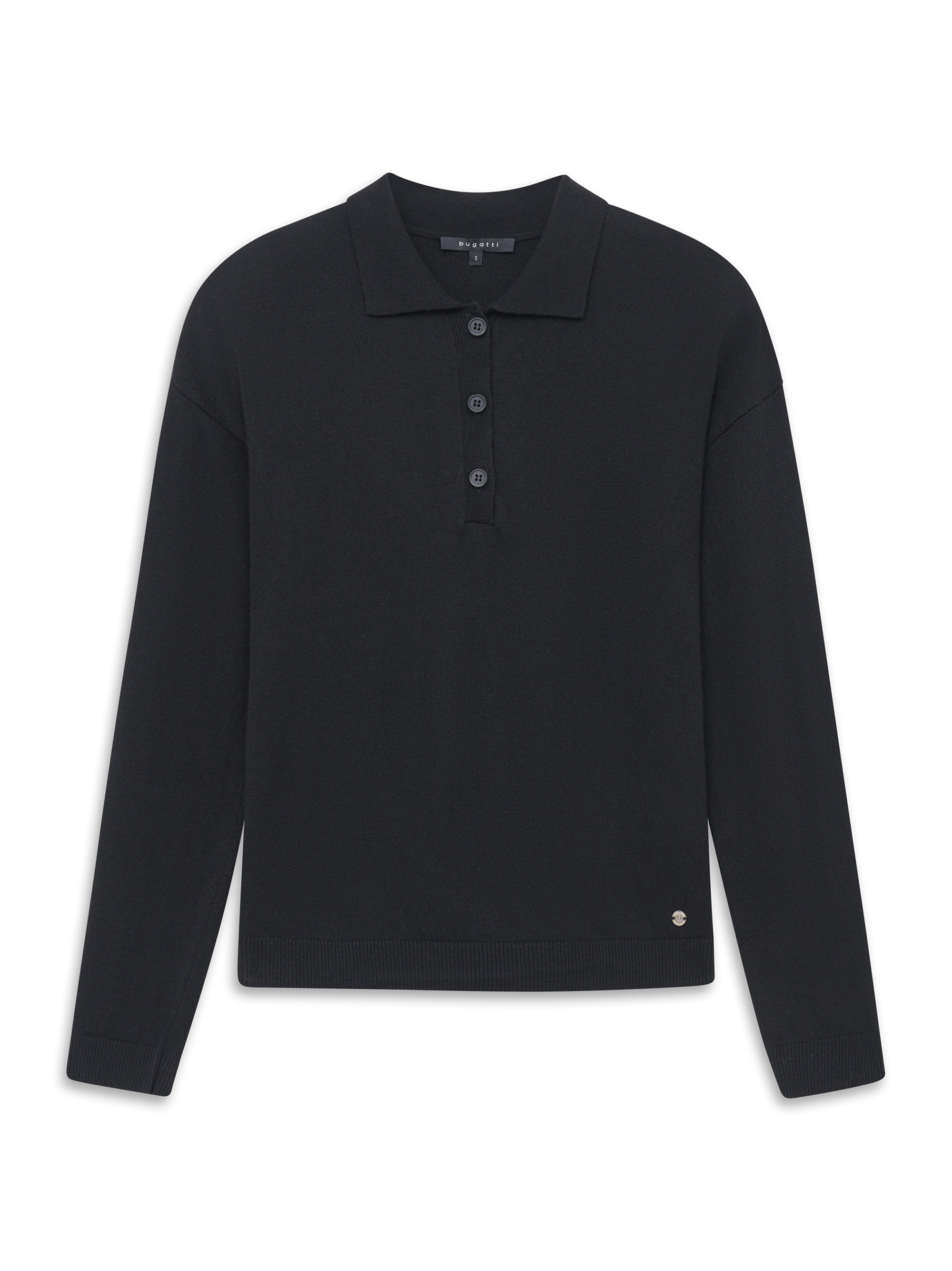bugatti Rundhalspullover »Regular Fit« Regular Fit Kaschmir-Mix Polokragen