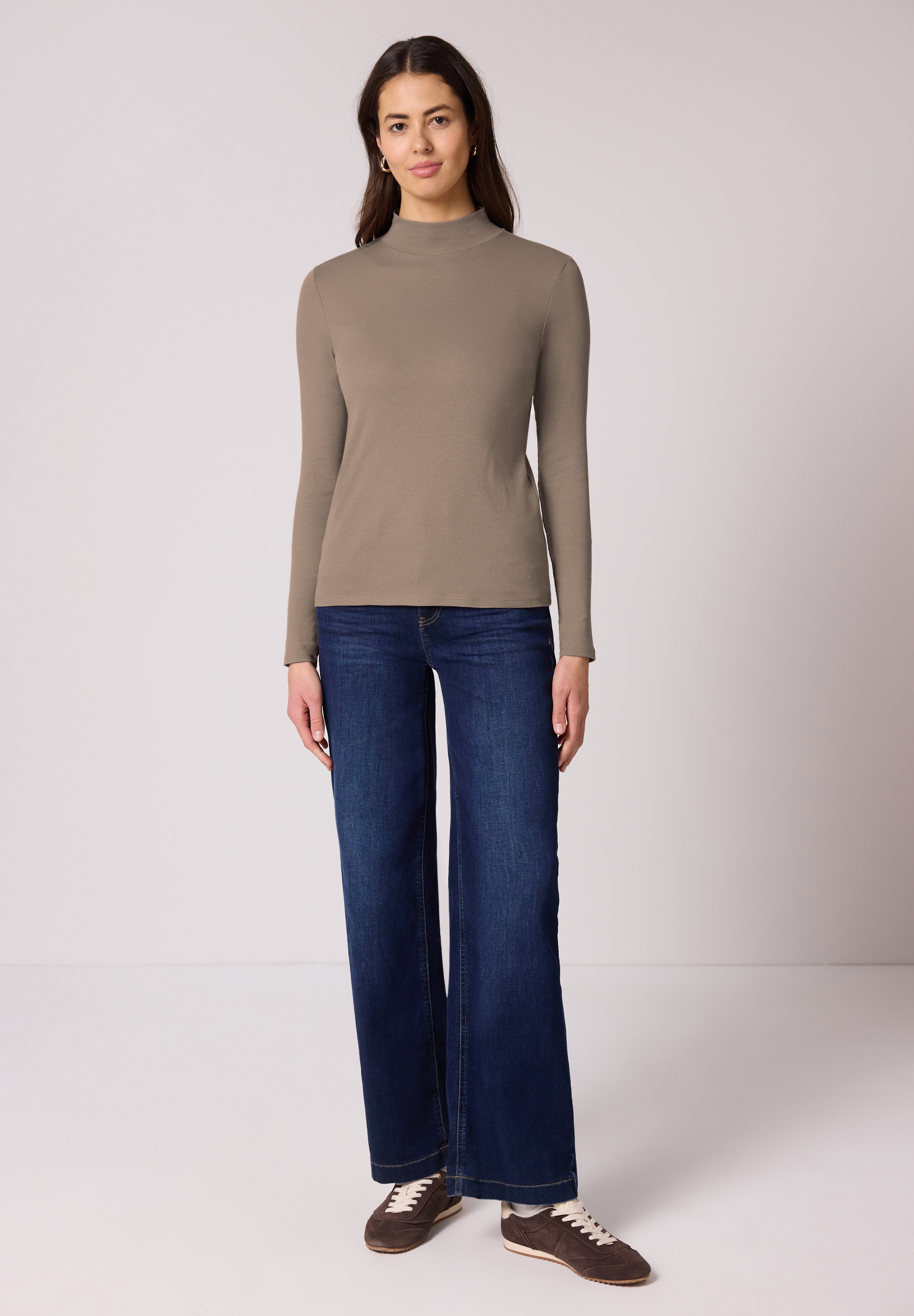 STREET ONE Langarmshirt im soften Baumwoll-Mix