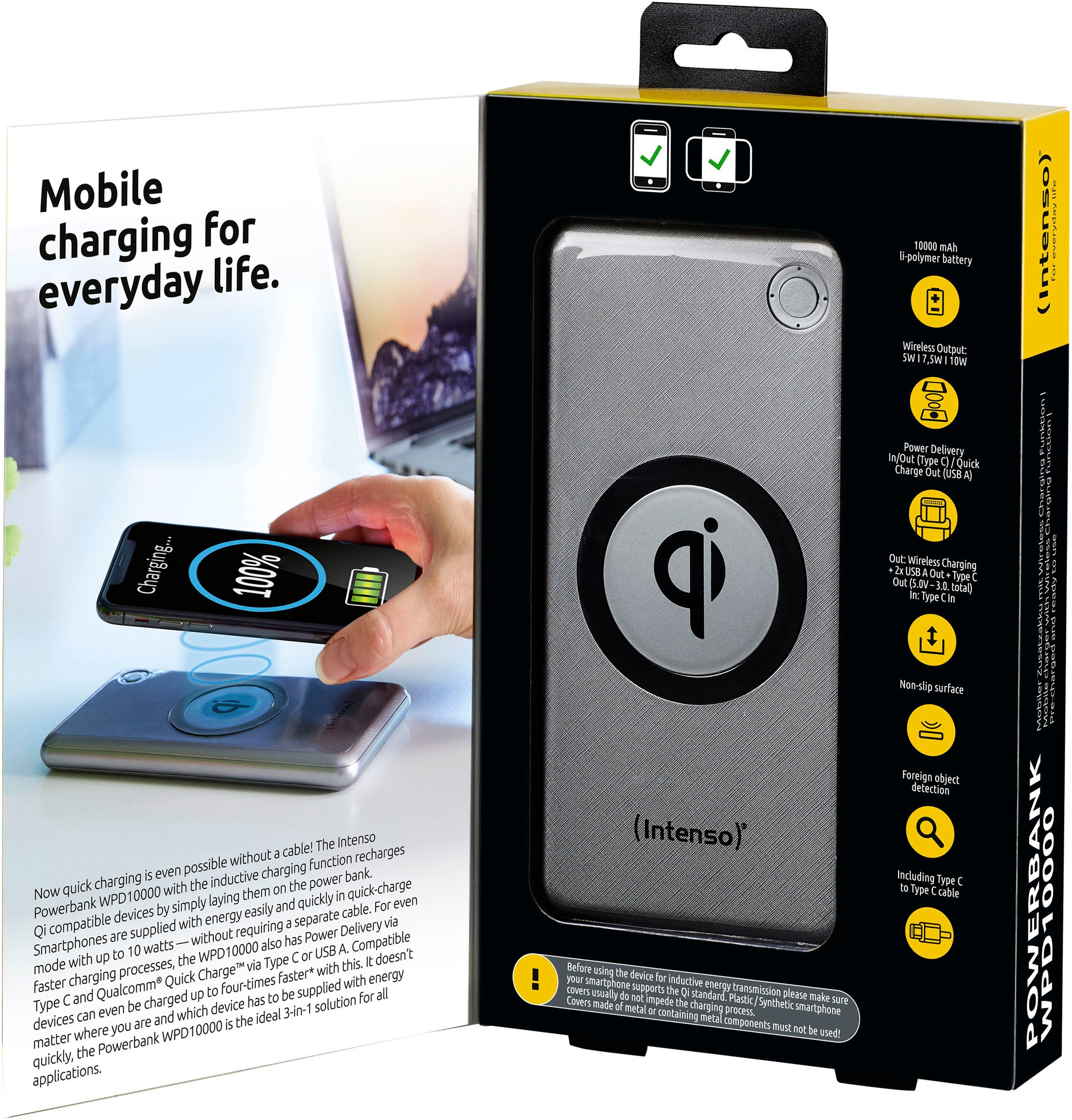 Intenso Powerbank »WPD10000«, 10000 mAh