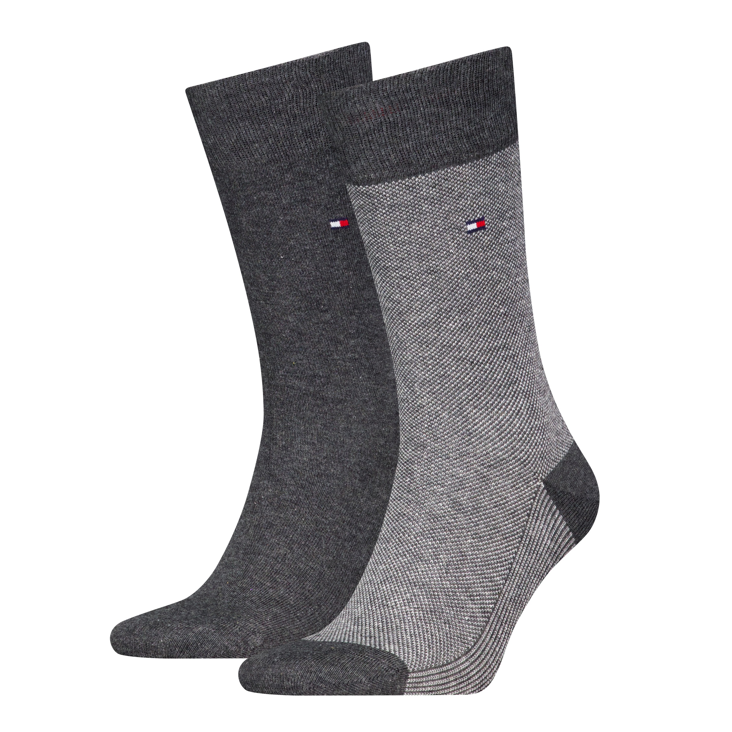 TOMMY HILFIGER Damen Socken "TH MEN SOCK BIRDSEYE", Gr. 39anthrazit, Baumwollmischung, Socken