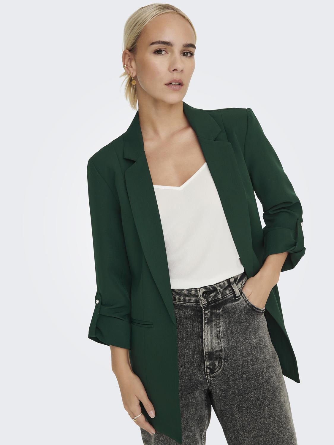 ONLY Kurzblazer "ONLKAYLE-ORLEEN 3/4 BLAZER TLR NOOS" Materialmix, regular fit