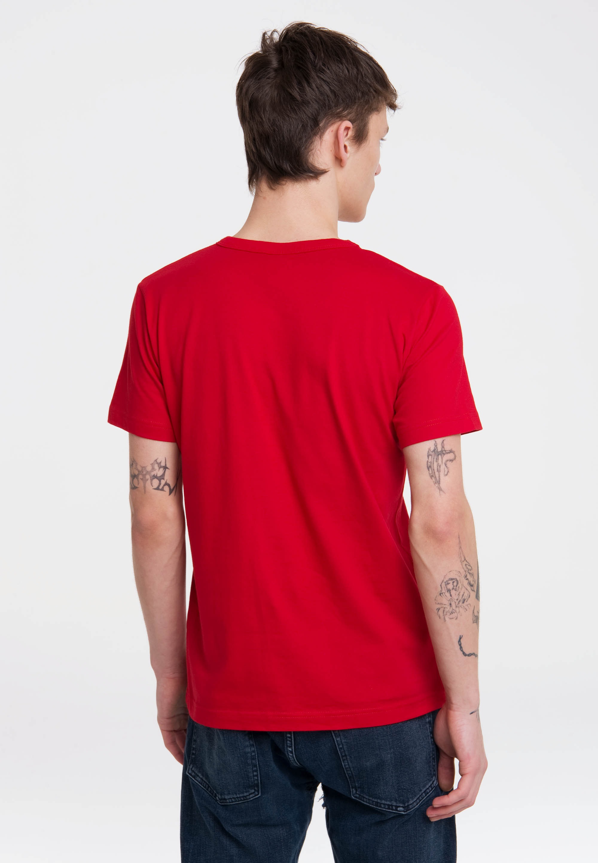 LOGOSHIRT T-Shirt »Shazam Logo«, mit hochwertigem Print