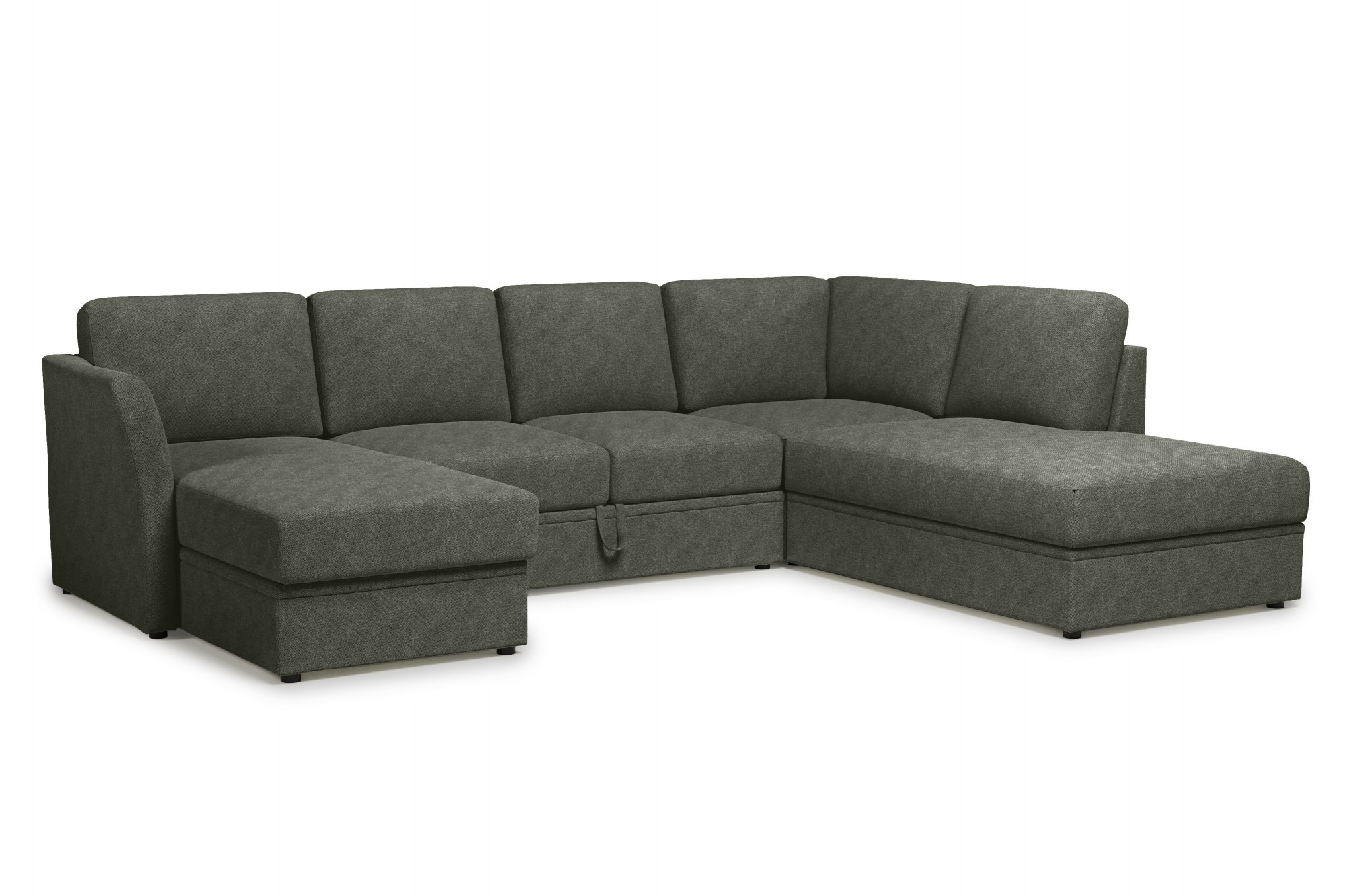 Home affaire Wohnlandschaft »Lavars Schlafsofa«, mit Bettfunktion und Stauraum, in zwei verschiedenen Bezugsqualitäten