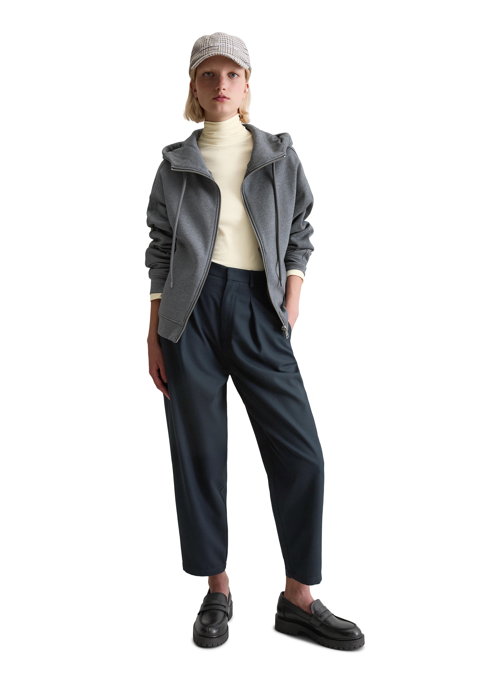 Marc O'Polo DENIM Sweatjacke »mit kuschelig gerauter Innenseite«