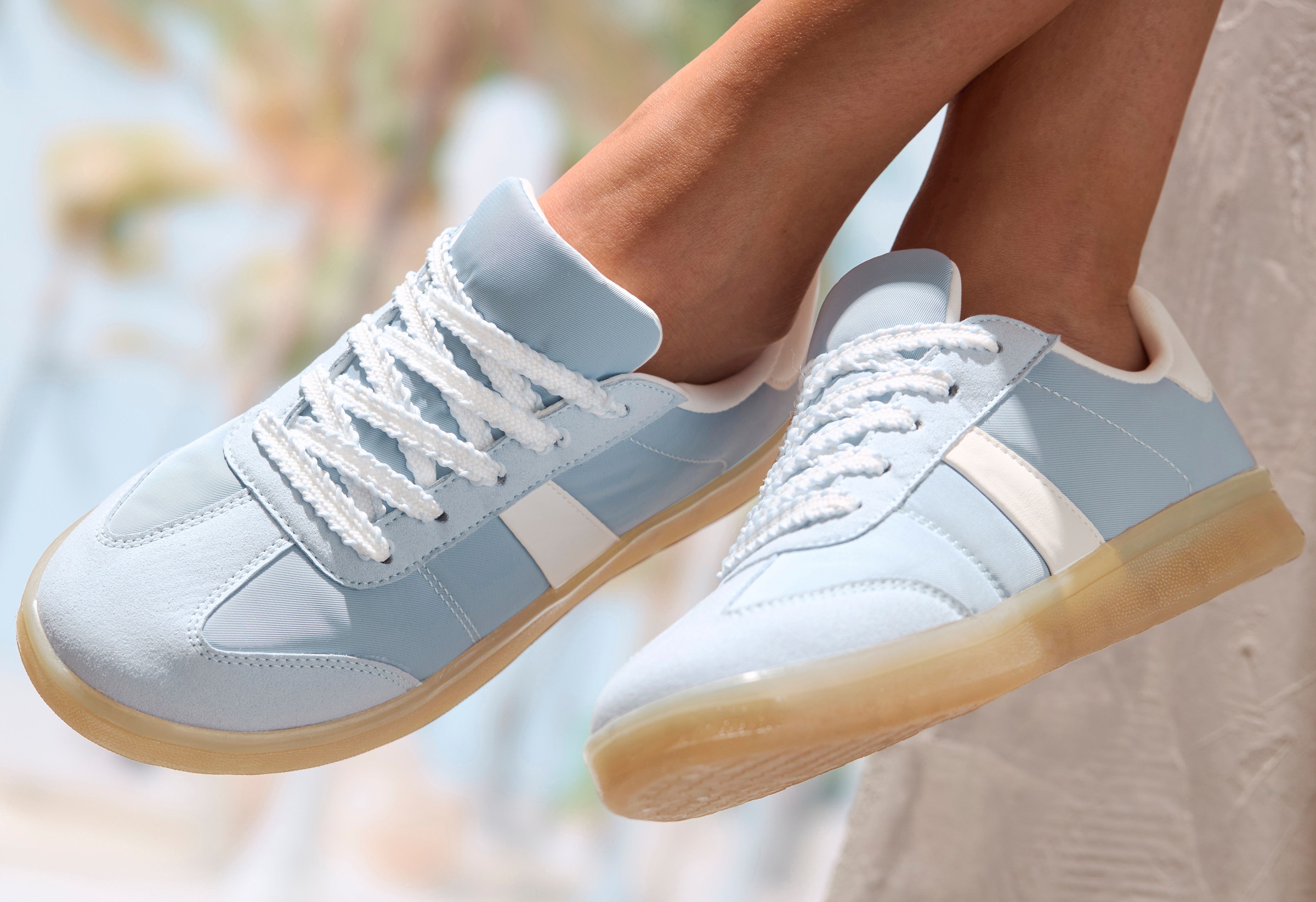 LASCANA Sneaker "Schnürschuh, Halbschuh, Freizeitschuh", mit angesagter Soh günstig online kaufen