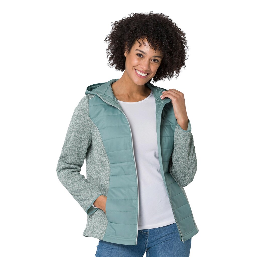 Classic Basics Steppjacke, mit Kapuze