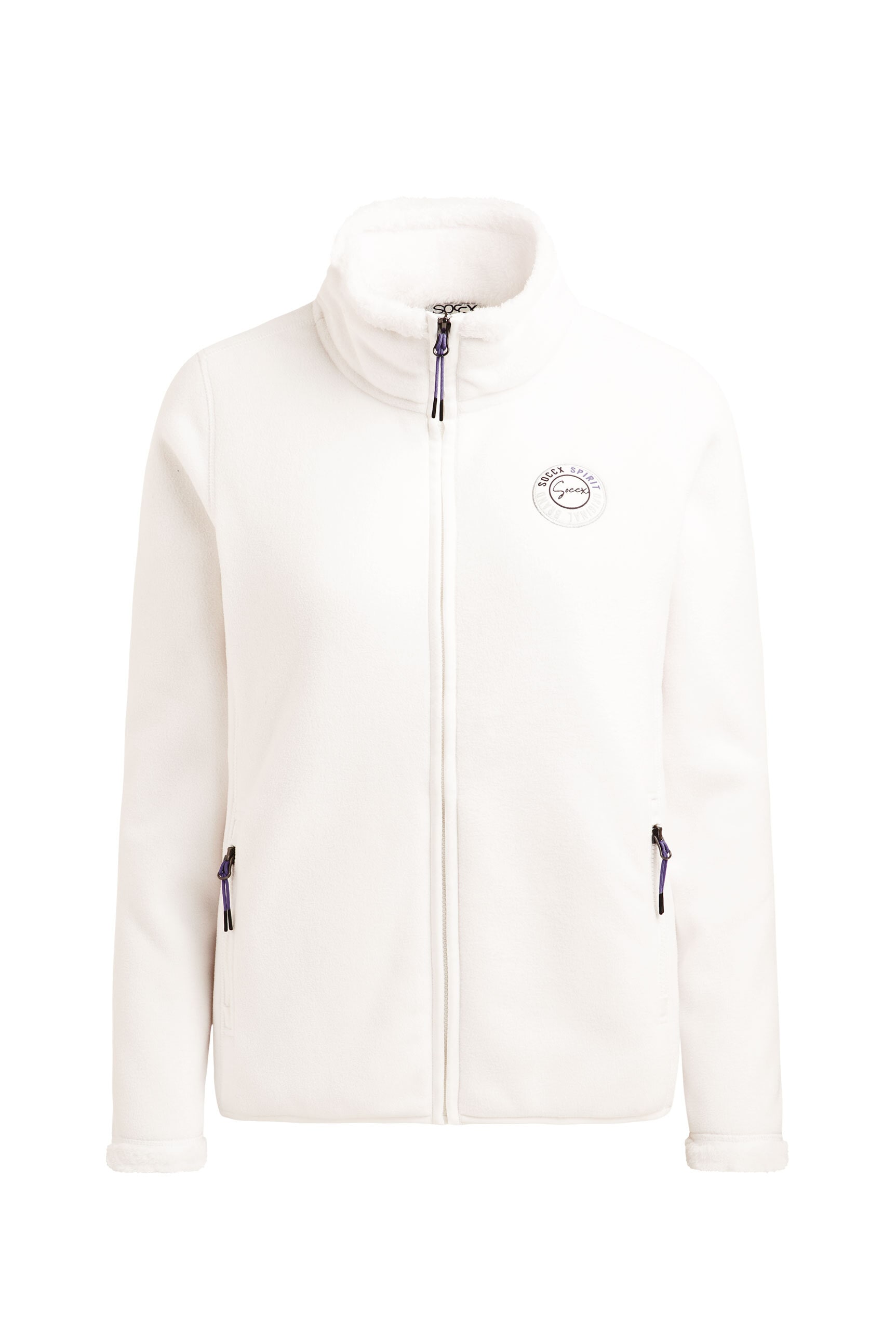 SOCCX Outdoorjacke, ohne Kapuze, mit elastischem Saumabschluss