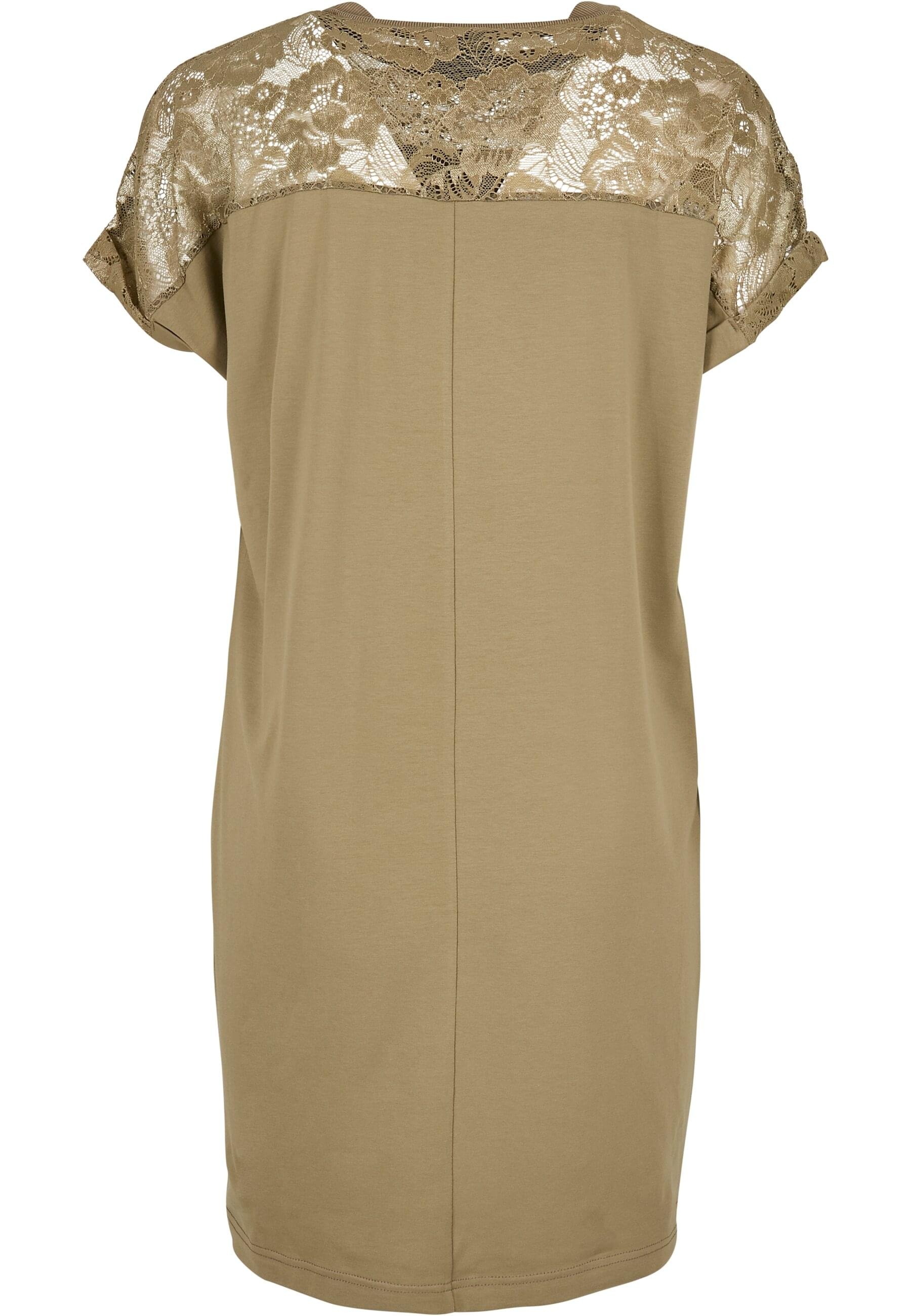 URBAN CLASSICS Shirtkleid »Urban Classics Damen Ladies Lace Tee Dress«, (1 tlg.)