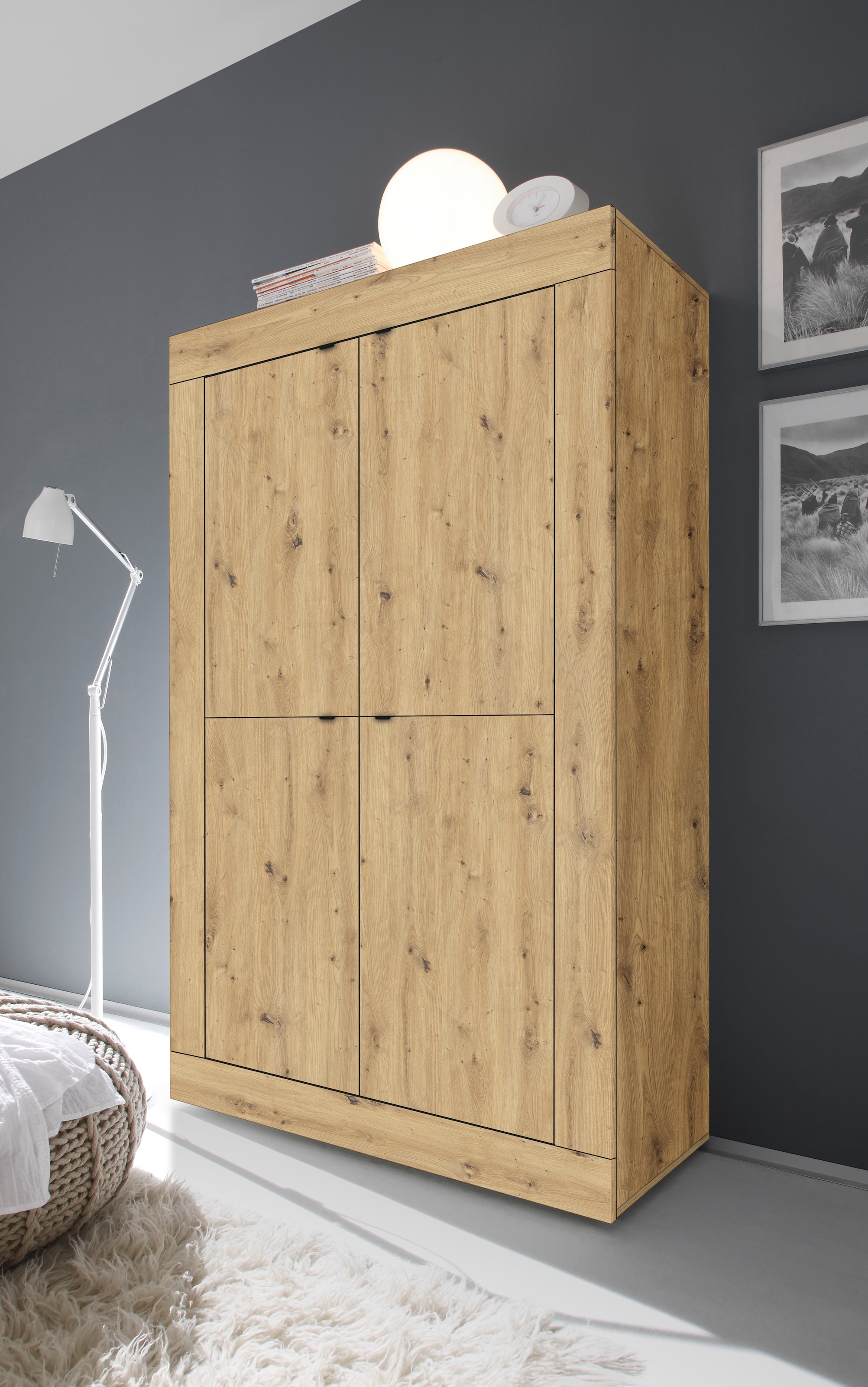 INOSIGN Highboard "Basic Höhe 162 cm, Breite 102 cm, Kommode 4 Türen, Hochk günstig online kaufen