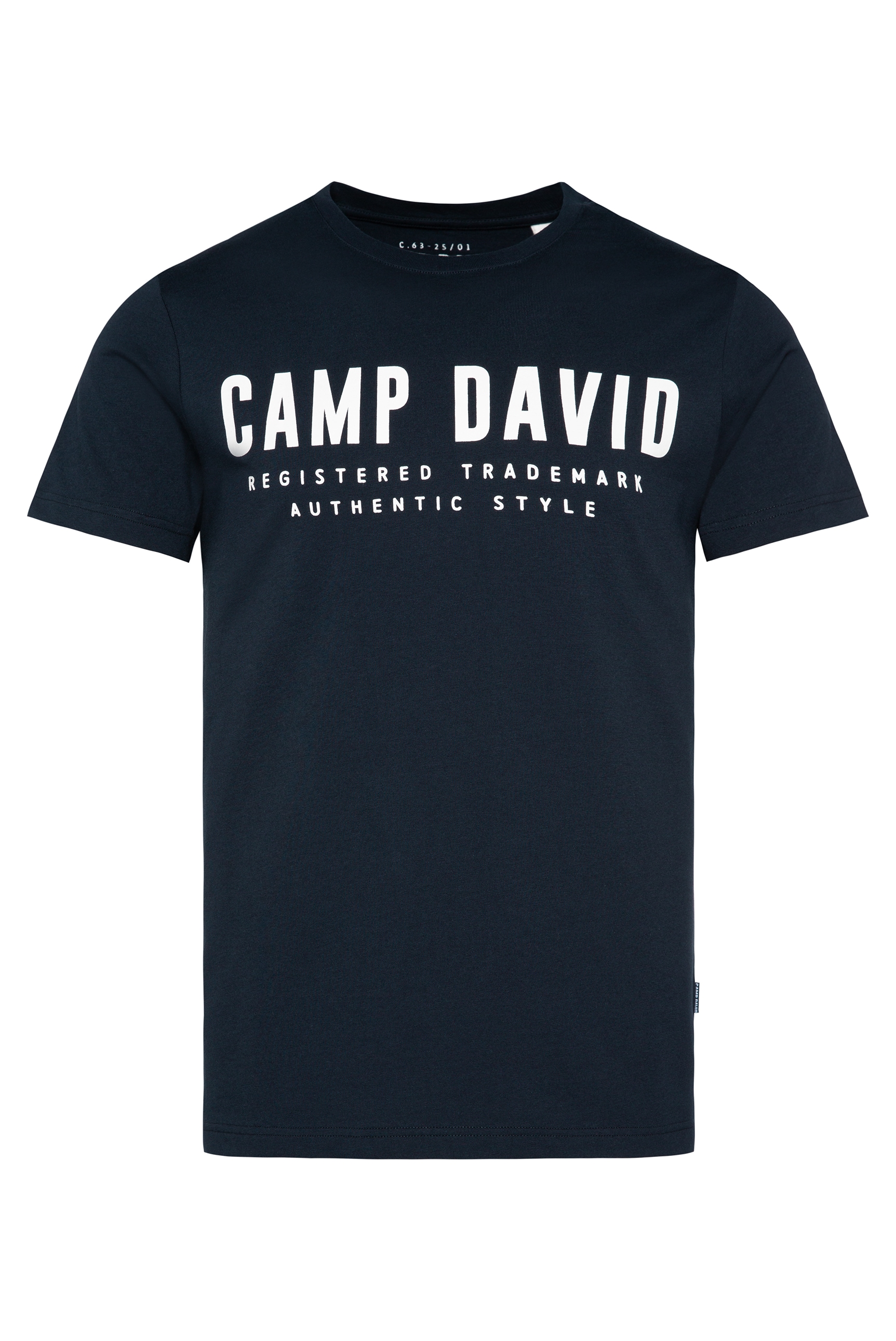 CAMP DAVID T-Shirt, mit Logo-Print auf der Vorderseite