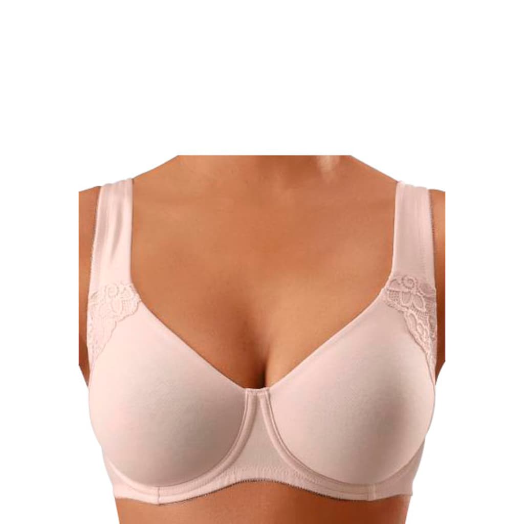 petite fleur Minimizer-BH, (Packung, 2 Stück), mit Bügel, mit doppellagigen Cups und breiteren Trägern