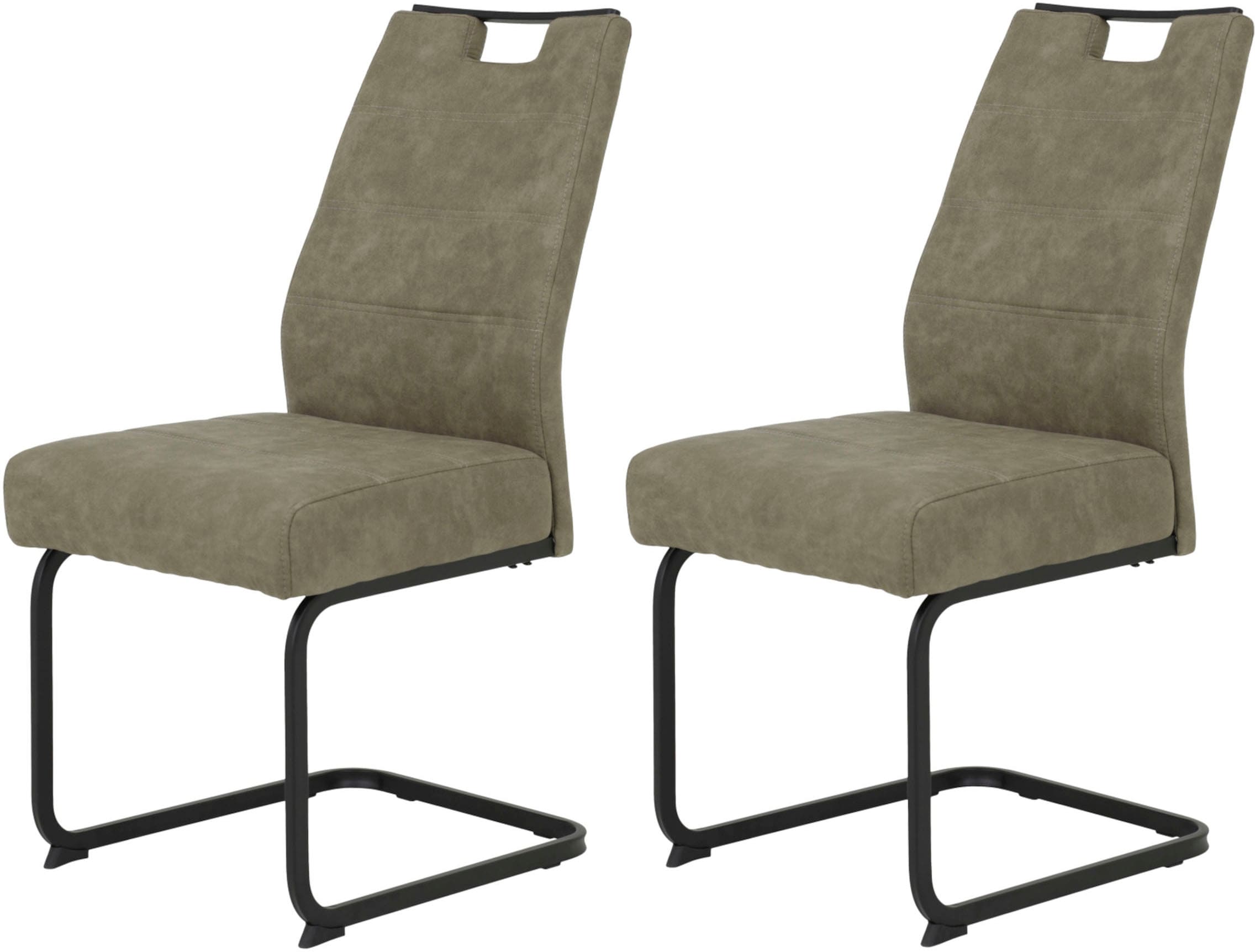 HELA Freischwinger "KERTIN" (Set) 2 Stk.XL Sitzbreite, Griff, Federkorb, 14 günstig online kaufen