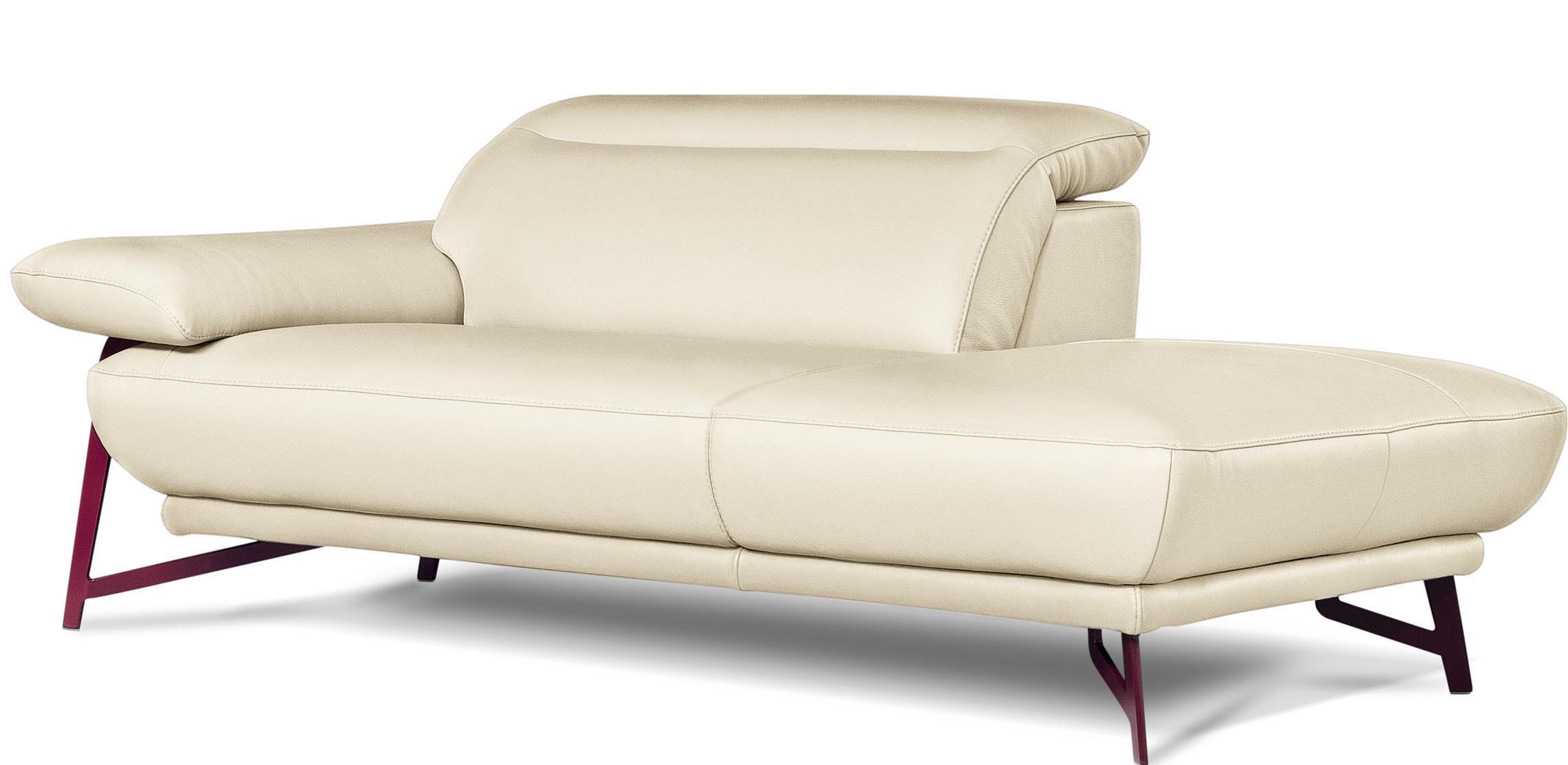 Egoitaliano Polstergarnitur »Anais, Design mit hohem Sitzkomfort für mehr Bequemlichkeit«, Set: bestehend aus Sofa und Ottomane, inkl. Kopfteilverstellung